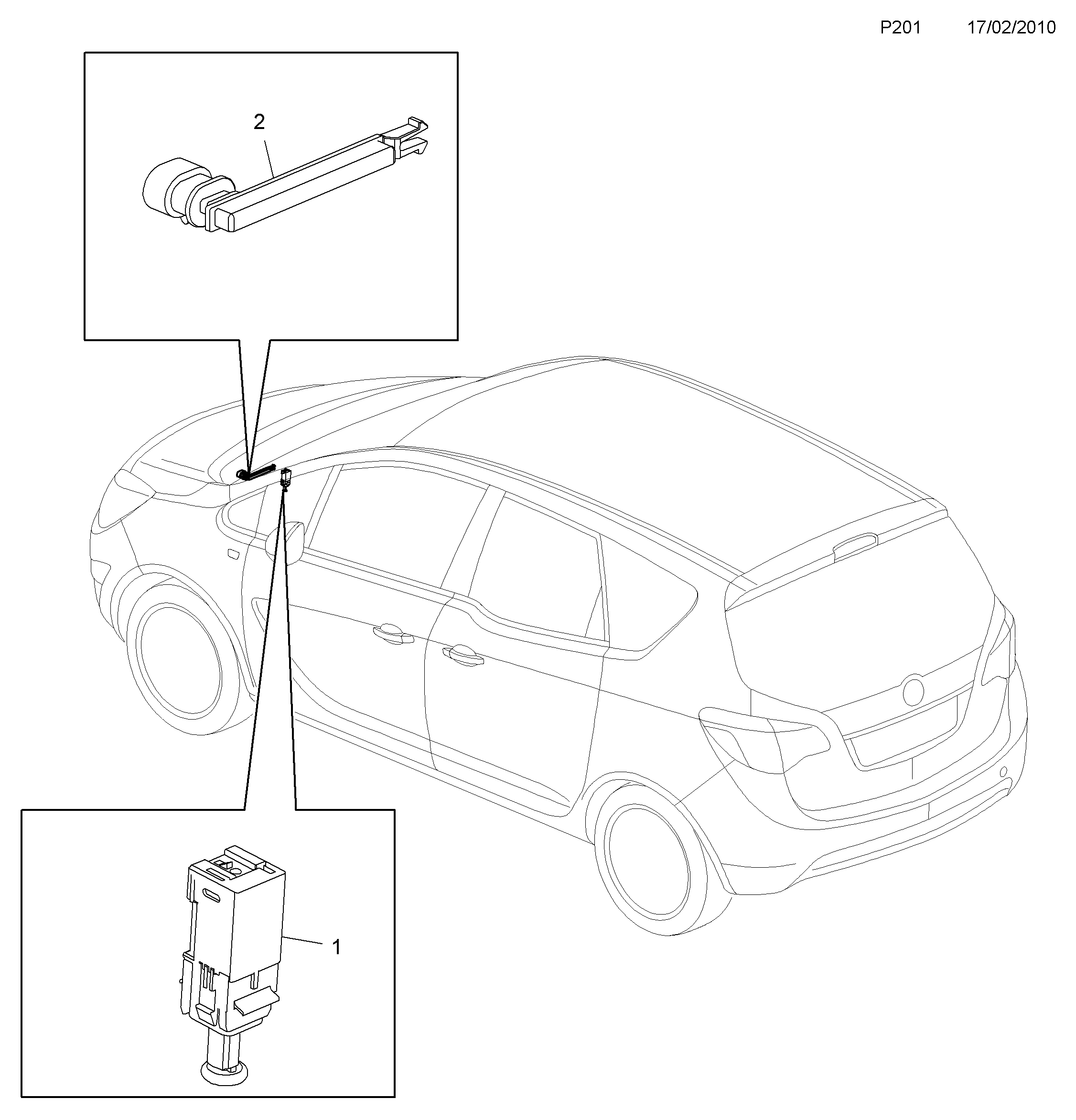 PSA 6240462 - Interruttore luce freno www.autoricambi360.it