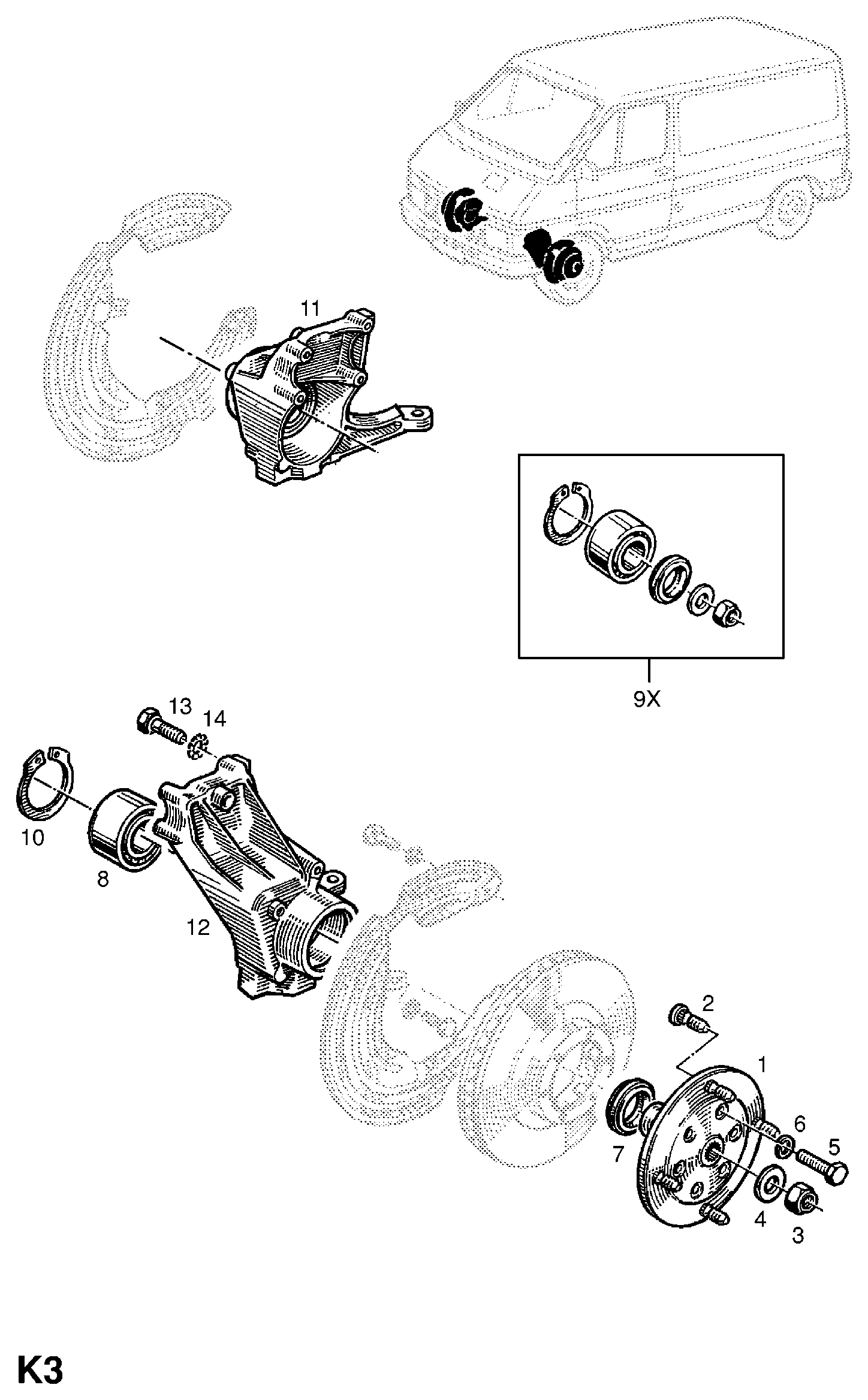 PSA 44 00 240 - Kit cuscinetto ruota www.autoricambi360.it
