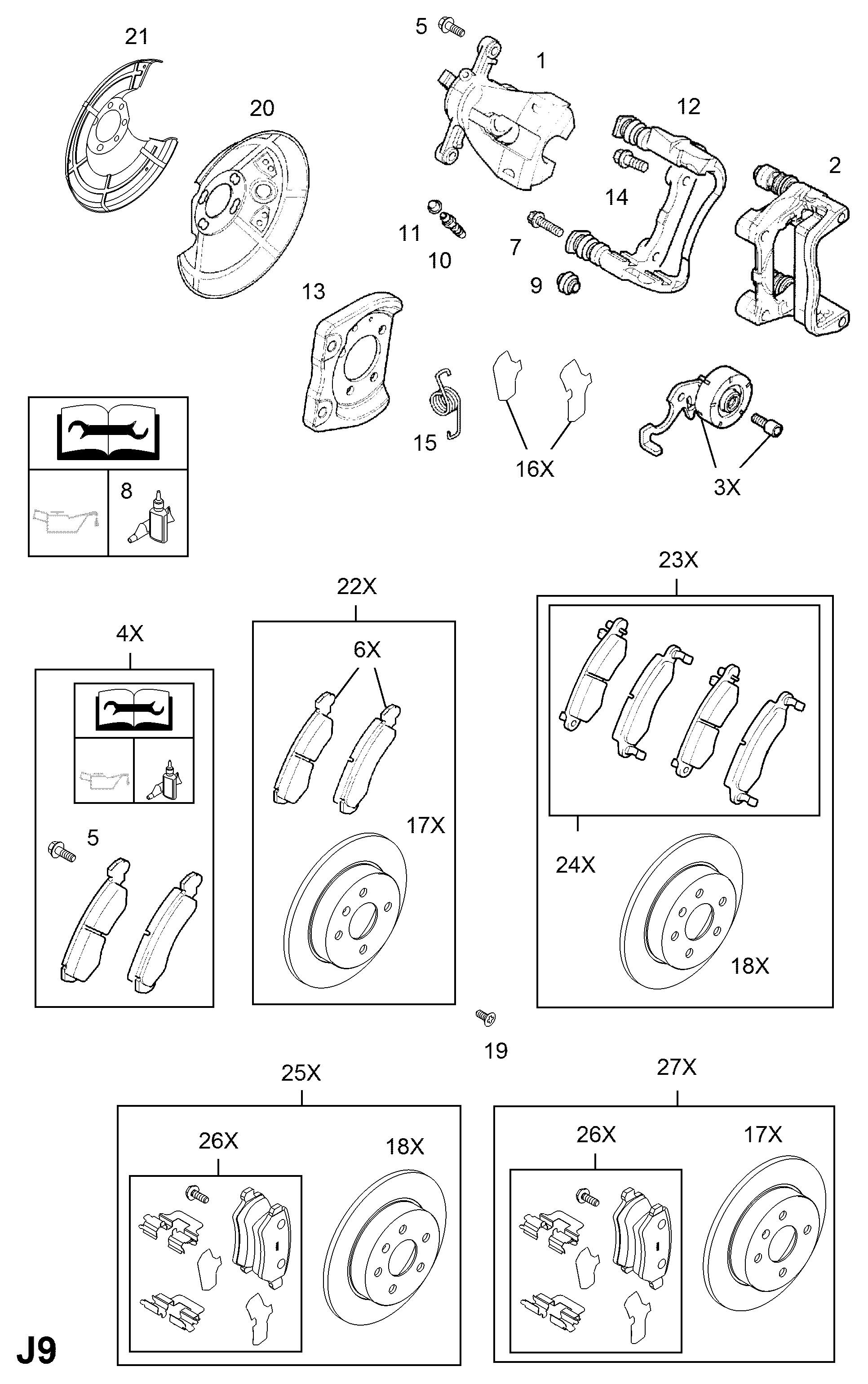 PSA 1605086 - Kit pastiglie freno, Freno a disco www.autoricambi360.it