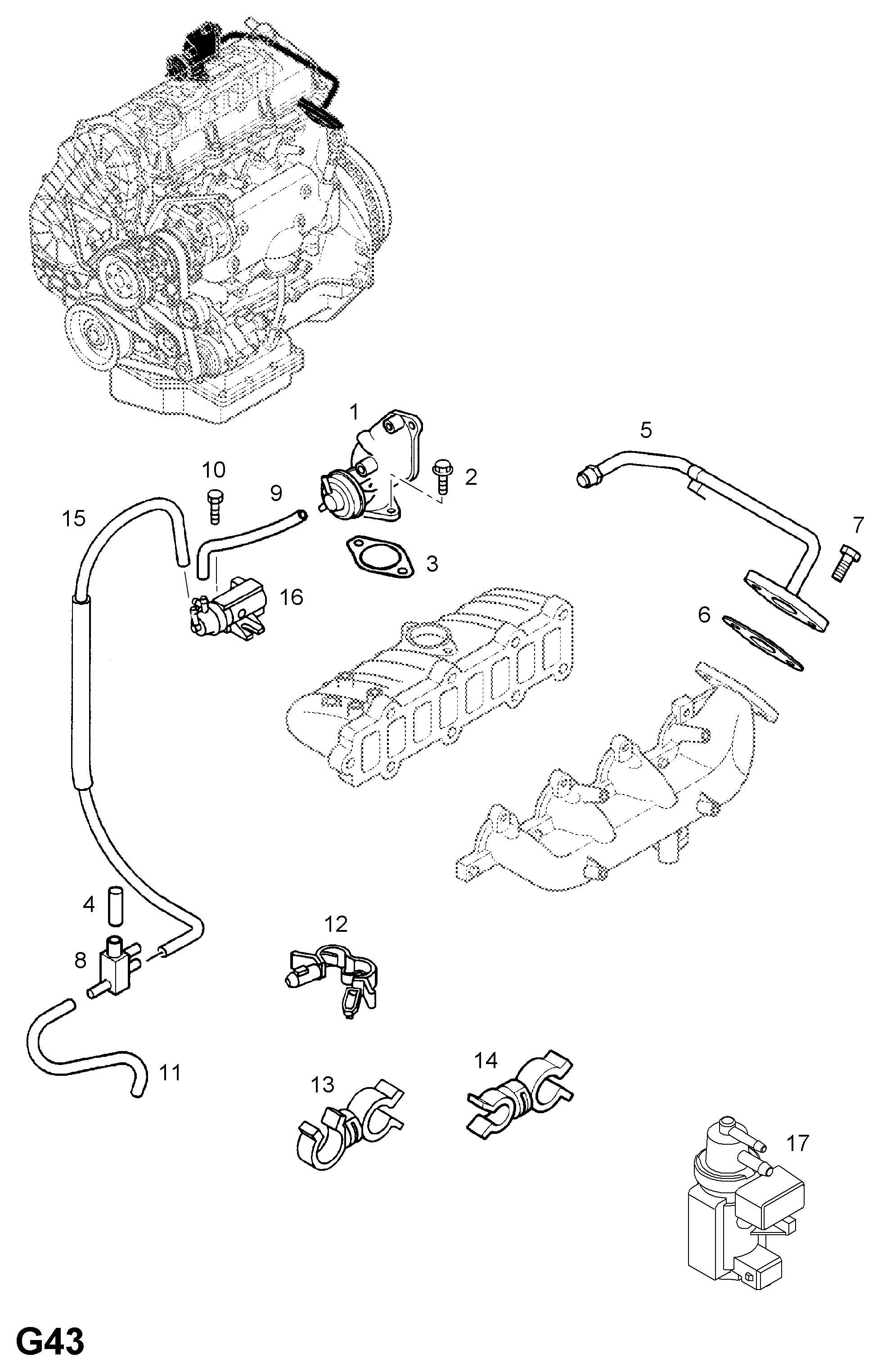 PSA 860639 - Valvola ricircolo gas scarico-EGR www.autoricambi360.it