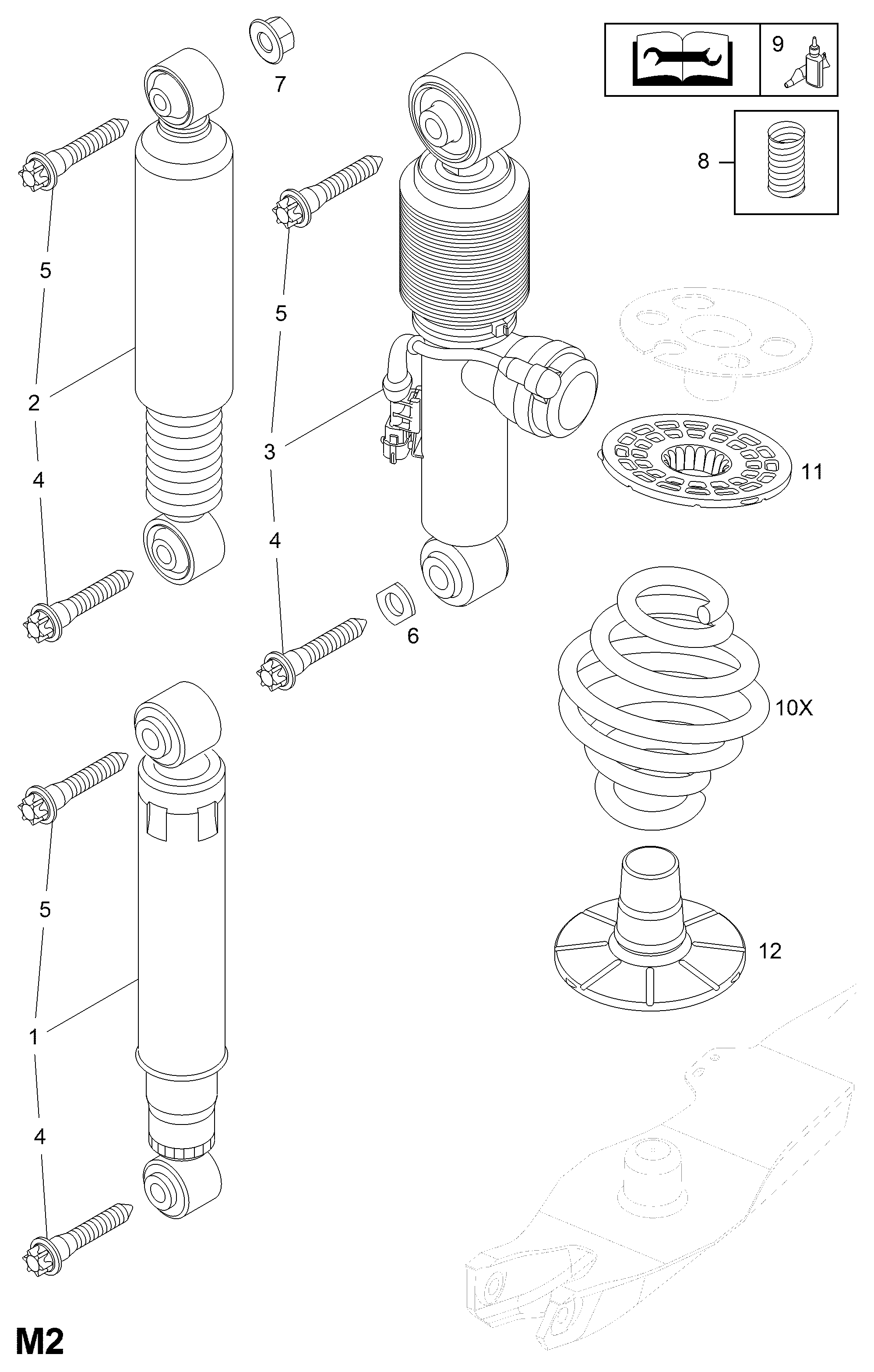 PSA 436 296 - Ammortizzatore www.autoricambi360.it