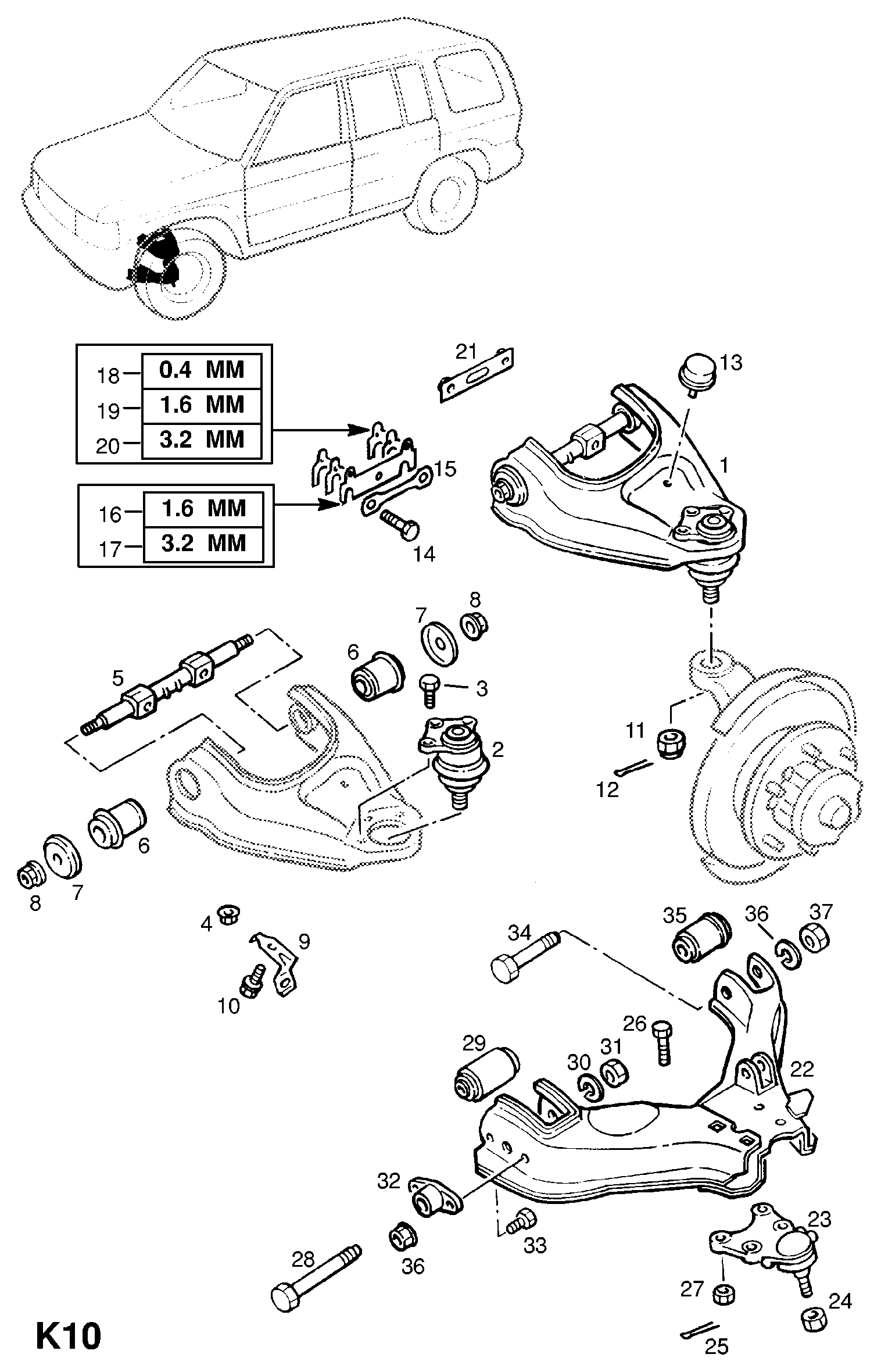 PSA 3 52 822 - Giunto di supporto / guida www.autoricambi360.it