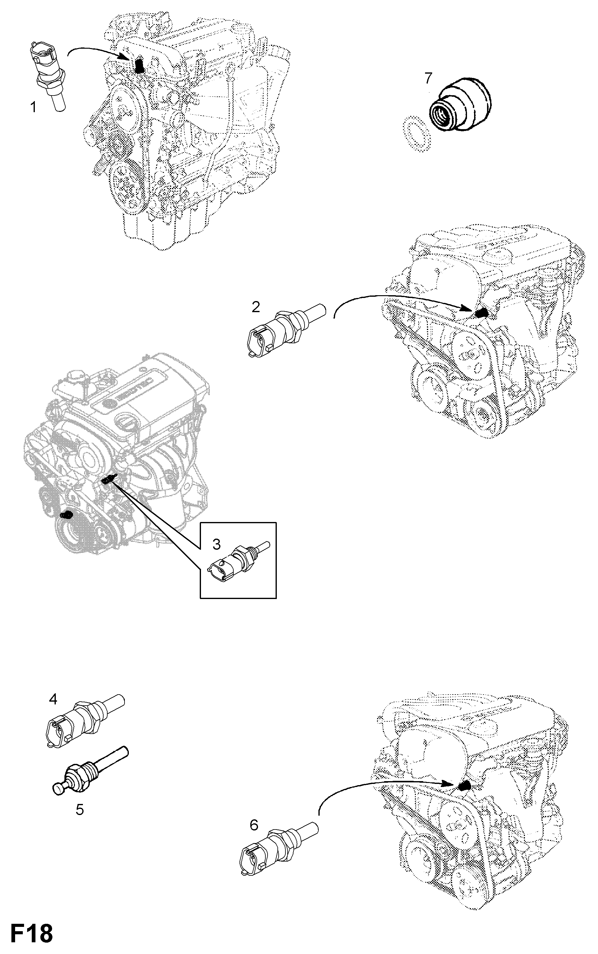 GM 13 38 467 - Sensore, Temperatura refrigerante www.autoricambi360.it