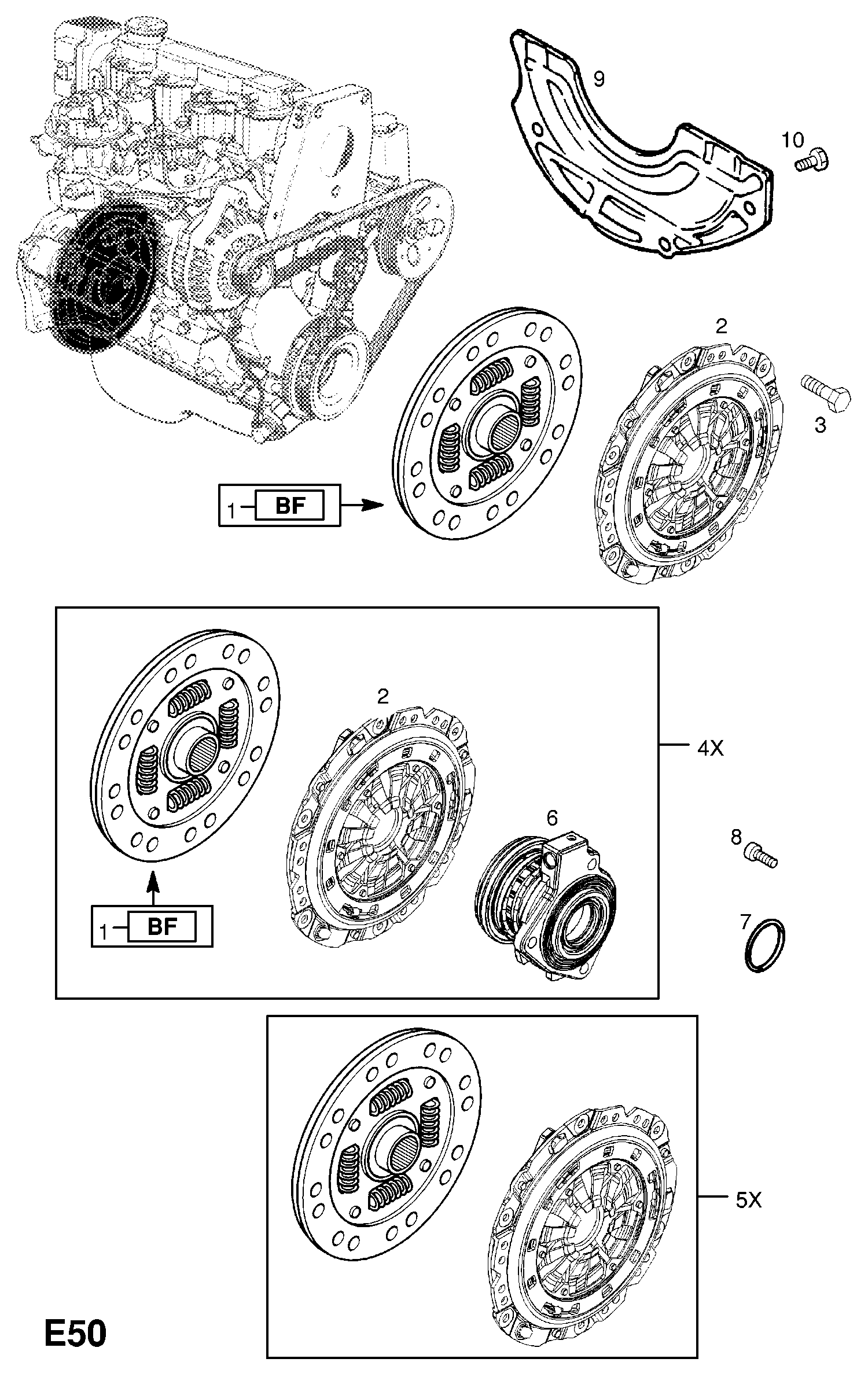 PSA 56 79 304 - Dispositivo disinnesto centrale, Frizione www.autoricambi360.it