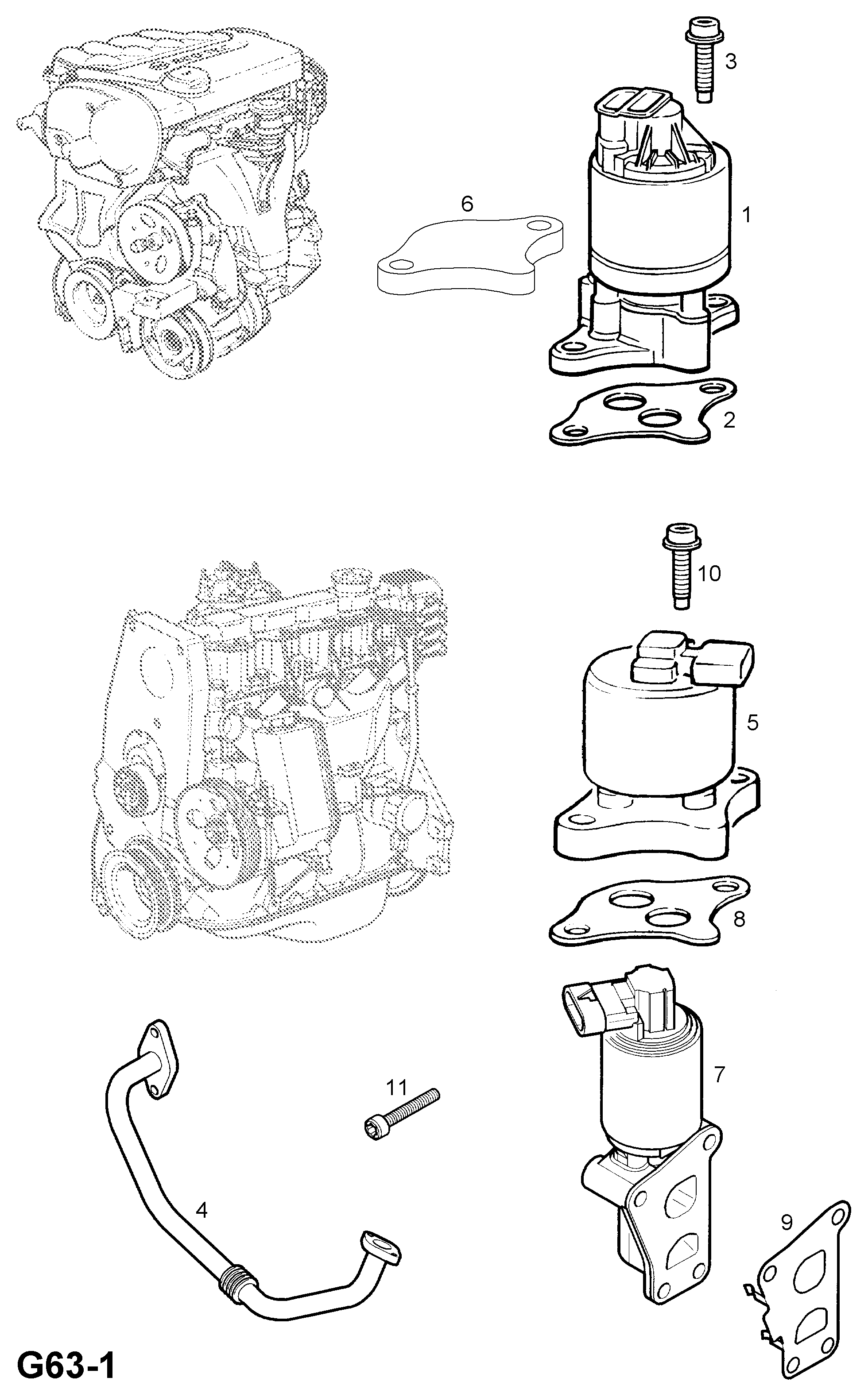 PSA 58 51 024 - Valvola ricircolo gas scarico-EGR www.autoricambi360.it