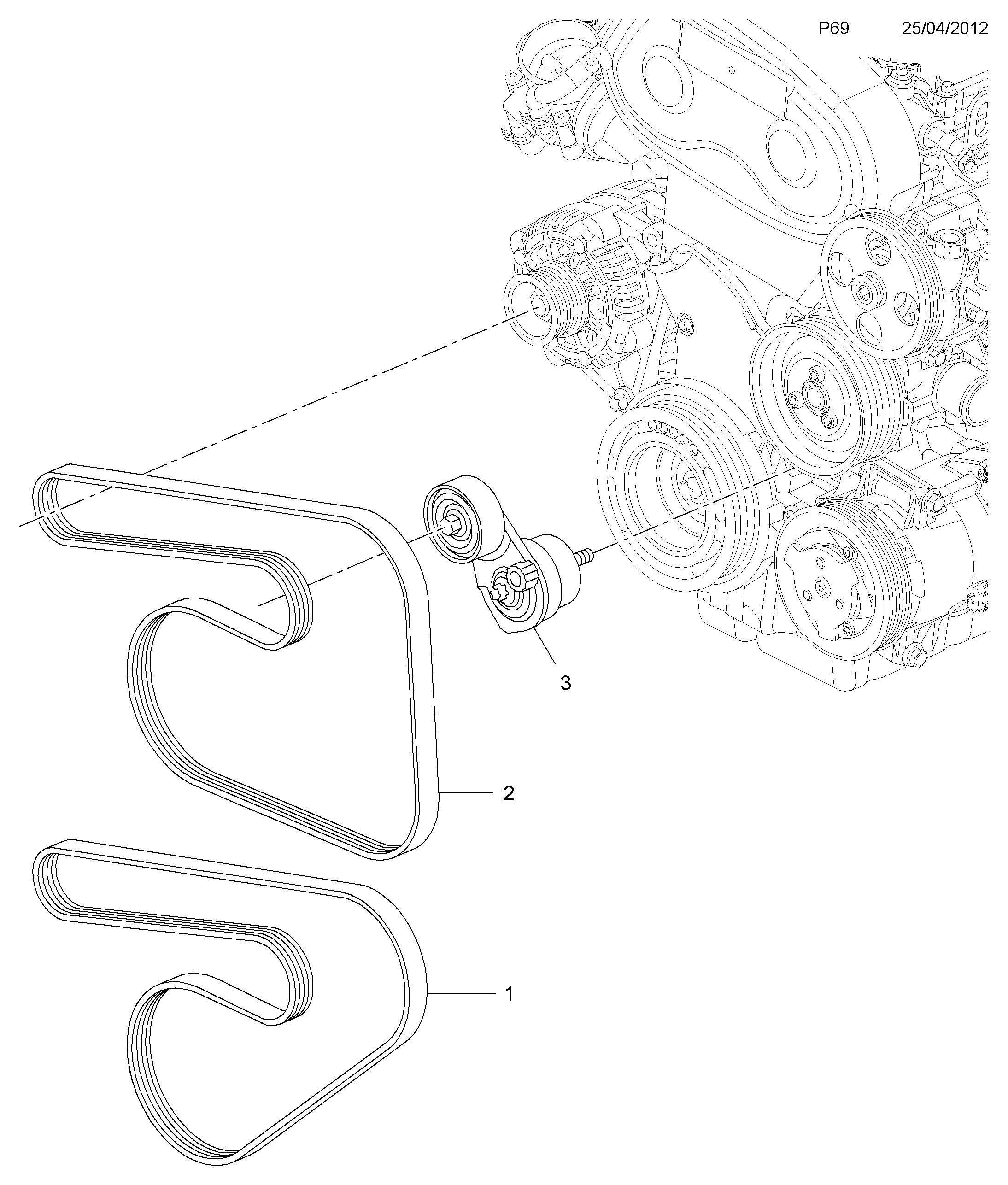 PSA 1340055 - Cinghia Poly-V www.autoricambi360.it