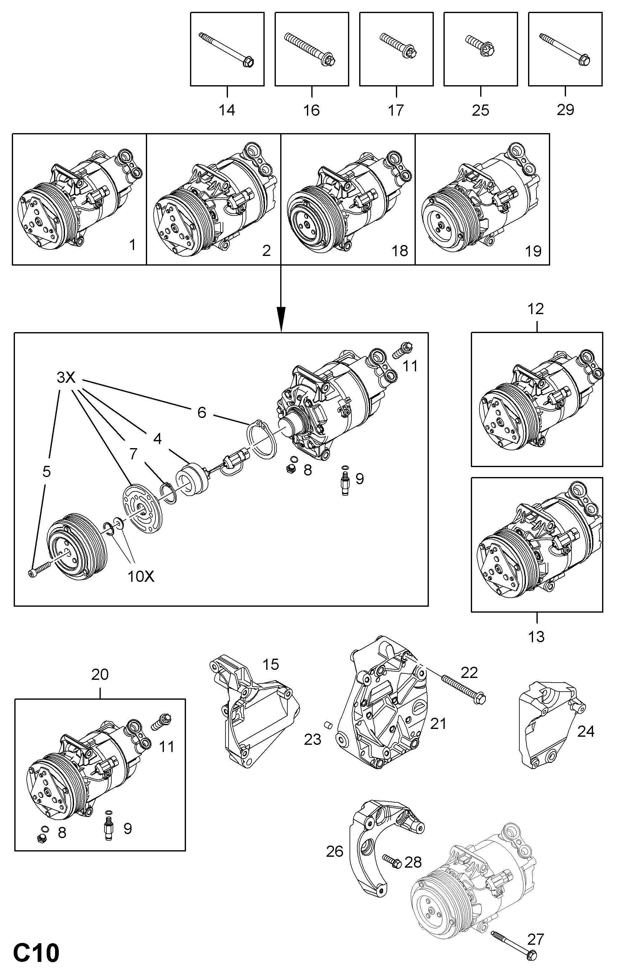 PSA 68 54 059 - Compressore, Climatizzatore www.autoricambi360.it