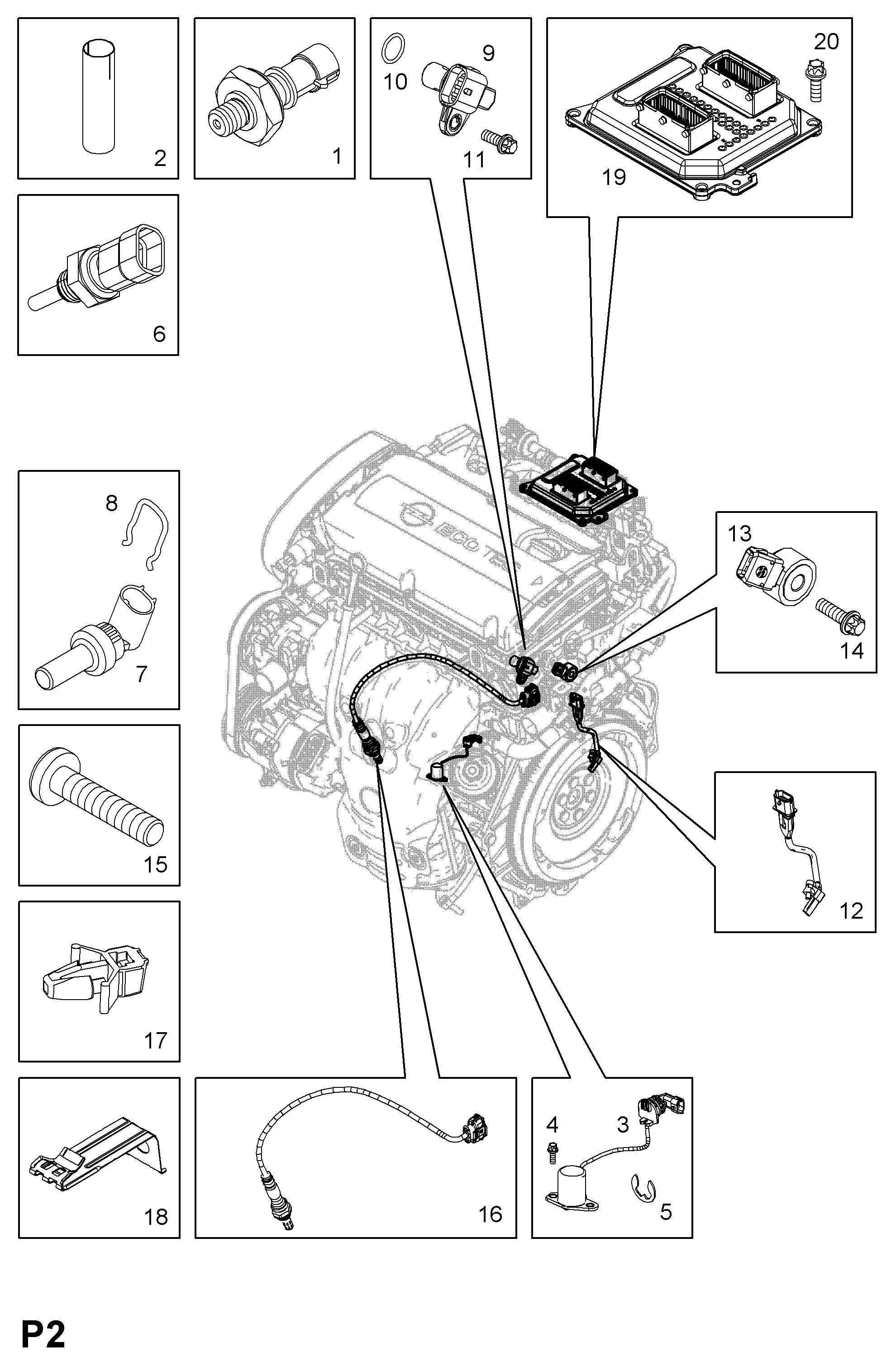 PSA 6338045 - Sensore, Temperatura refrigerante www.autoricambi360.it