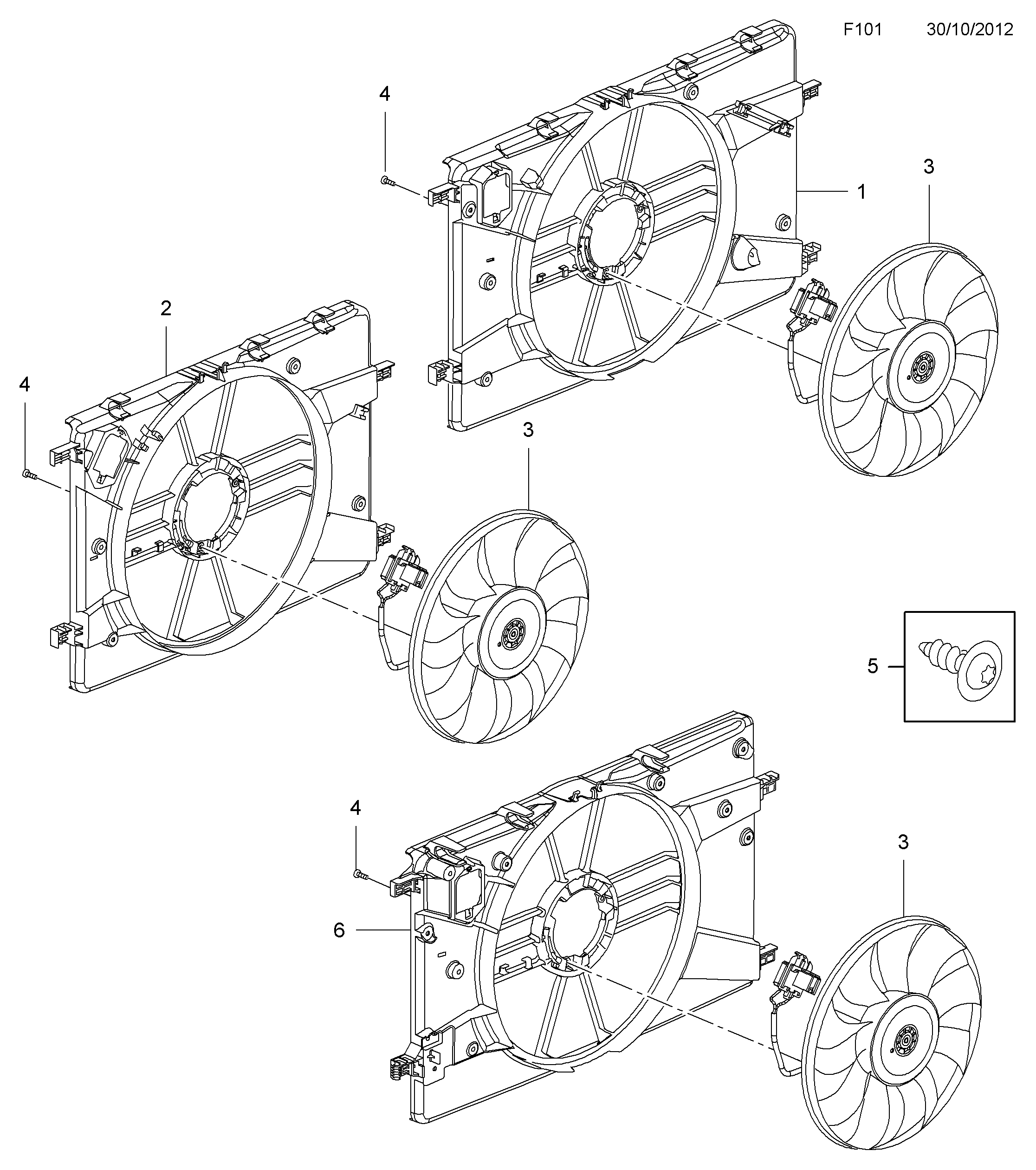 PSA 1341117 - Ventola, Raffreddamento motore www.autoricambi360.it