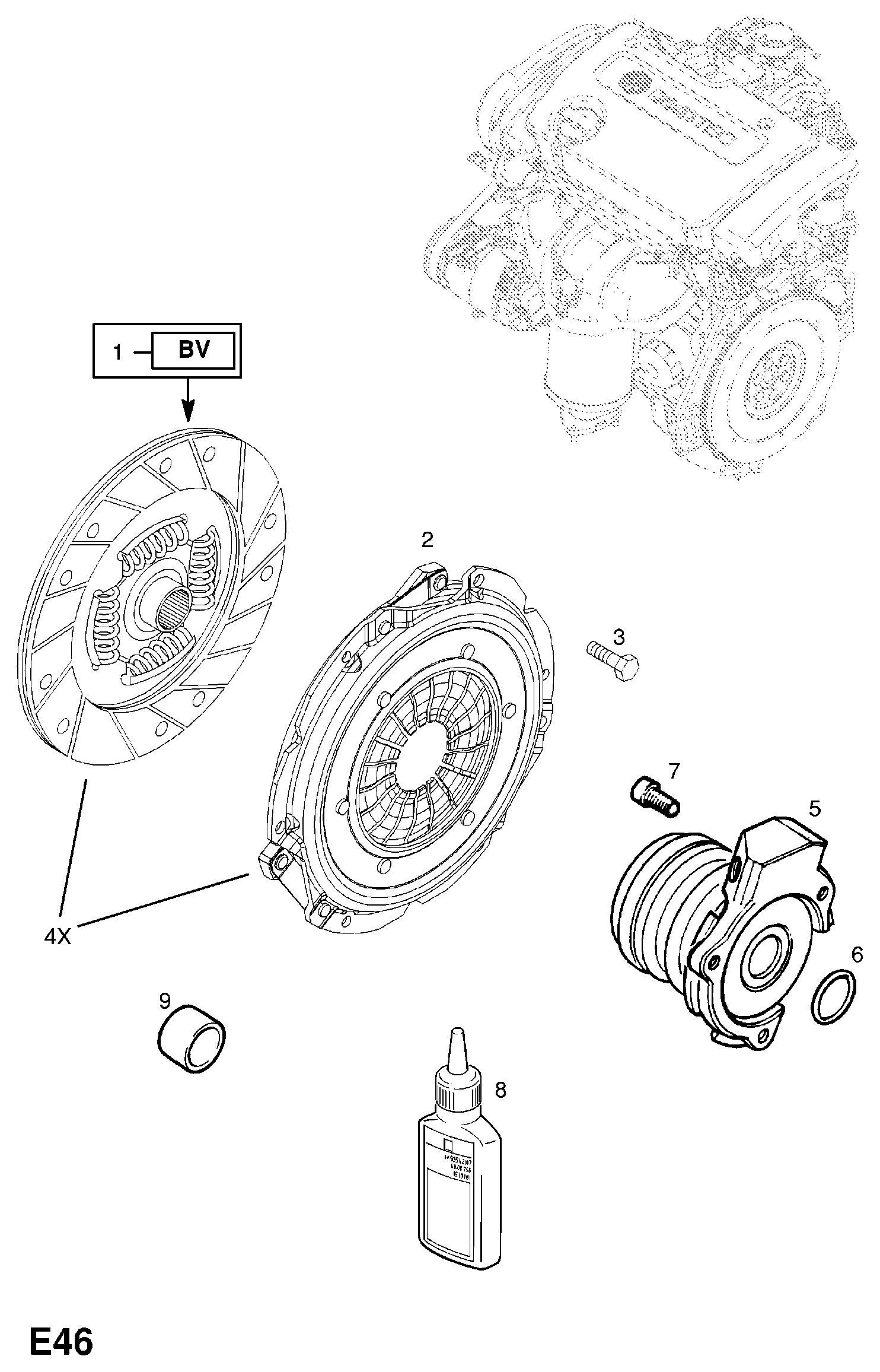 PSA 6 79 344 - Dispositivo disinnesto centrale, Frizione www.autoricambi360.it