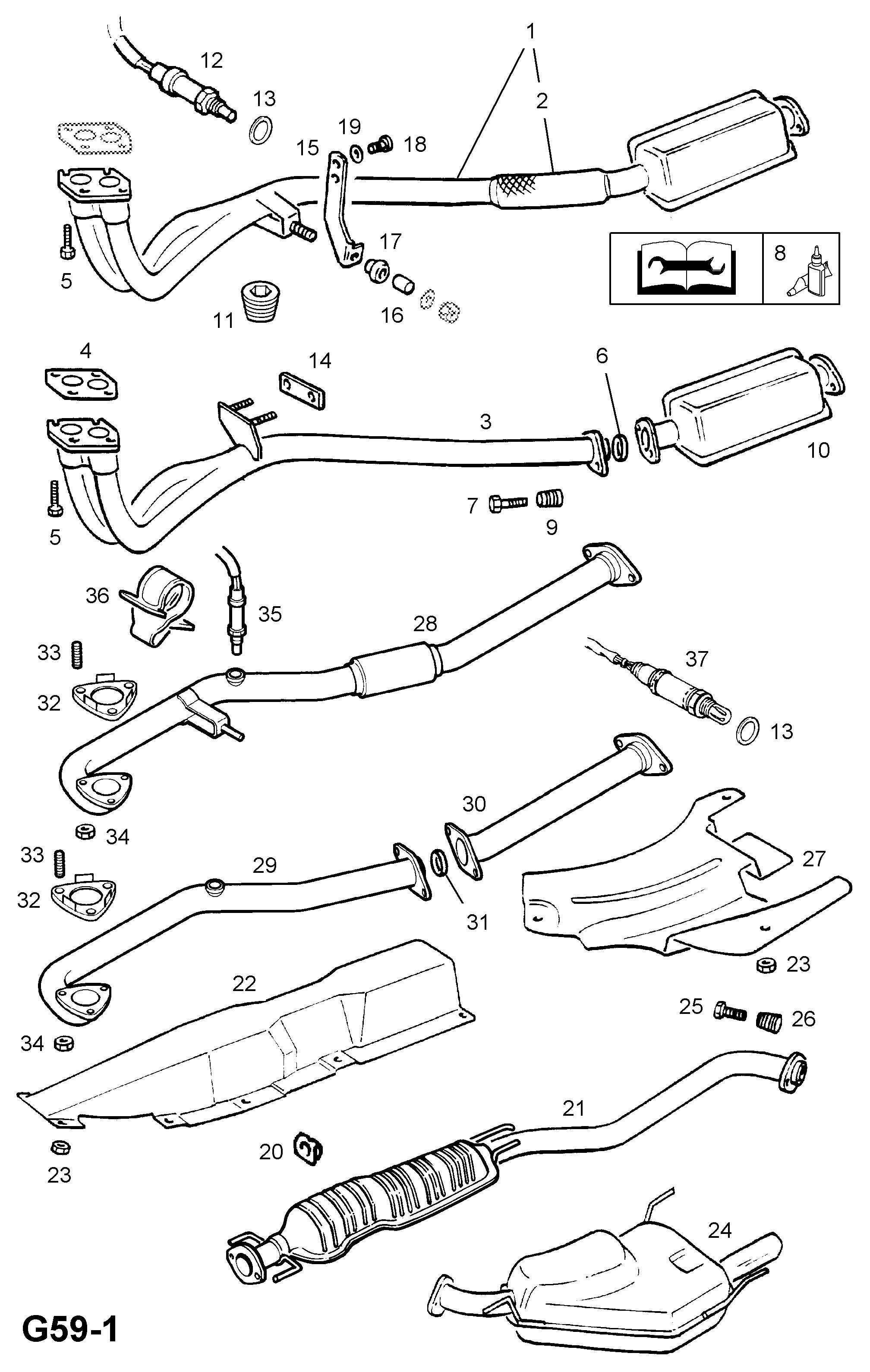 PSA 8 55 356 - Sonda lambda www.autoricambi360.it