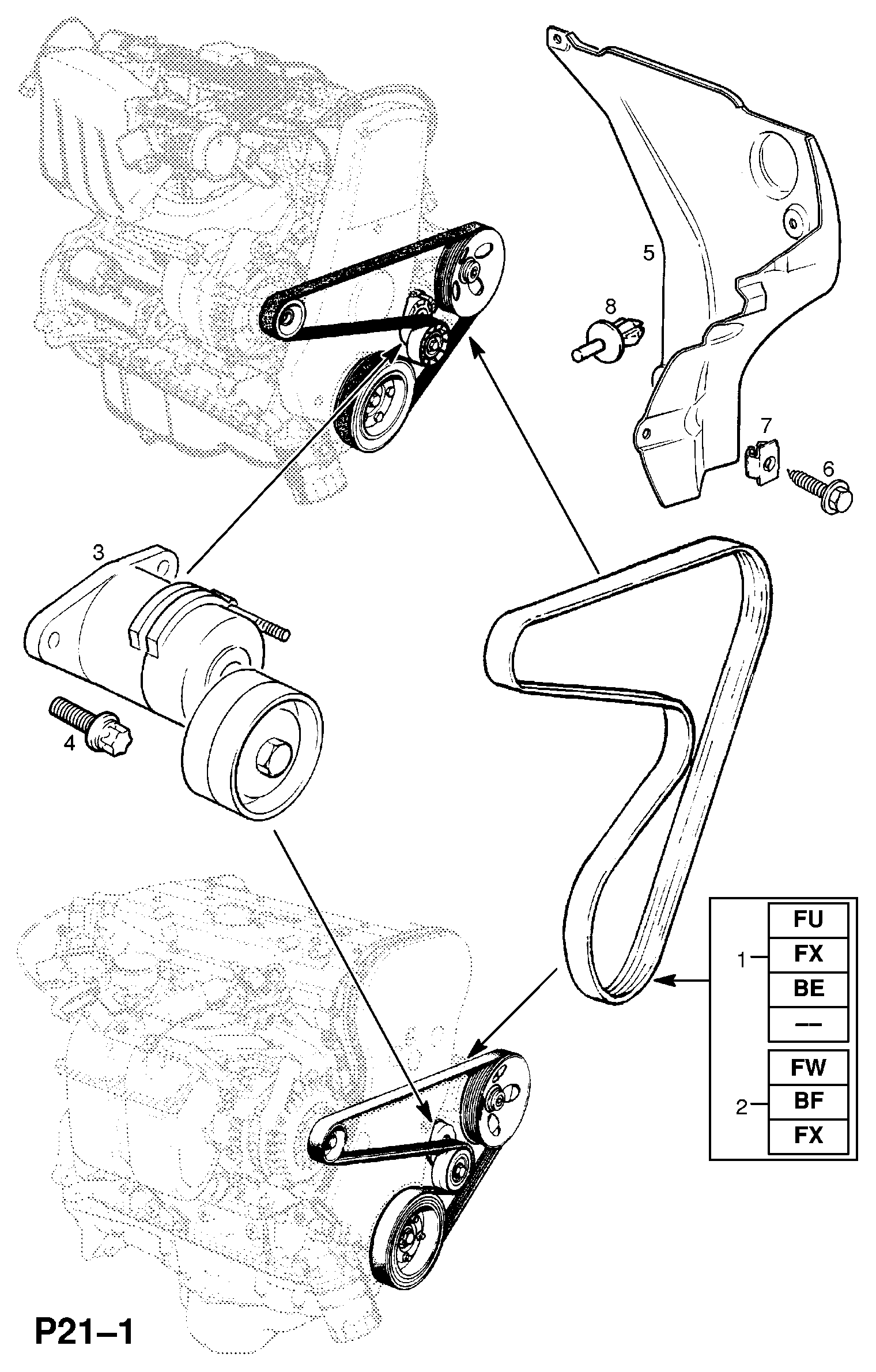 PSA 13 40 613 - Cinghia Poly-V www.autoricambi360.it