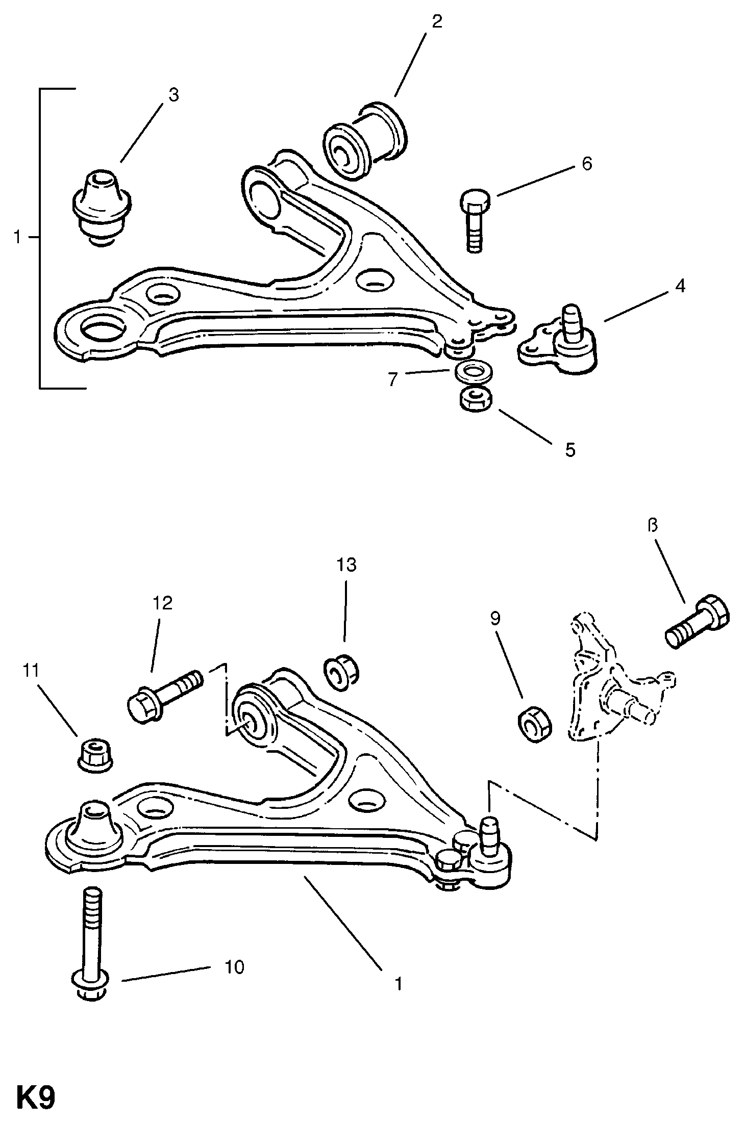 PSA 352134 - Braccio oscillante, Sospensione ruota www.autoricambi360.it