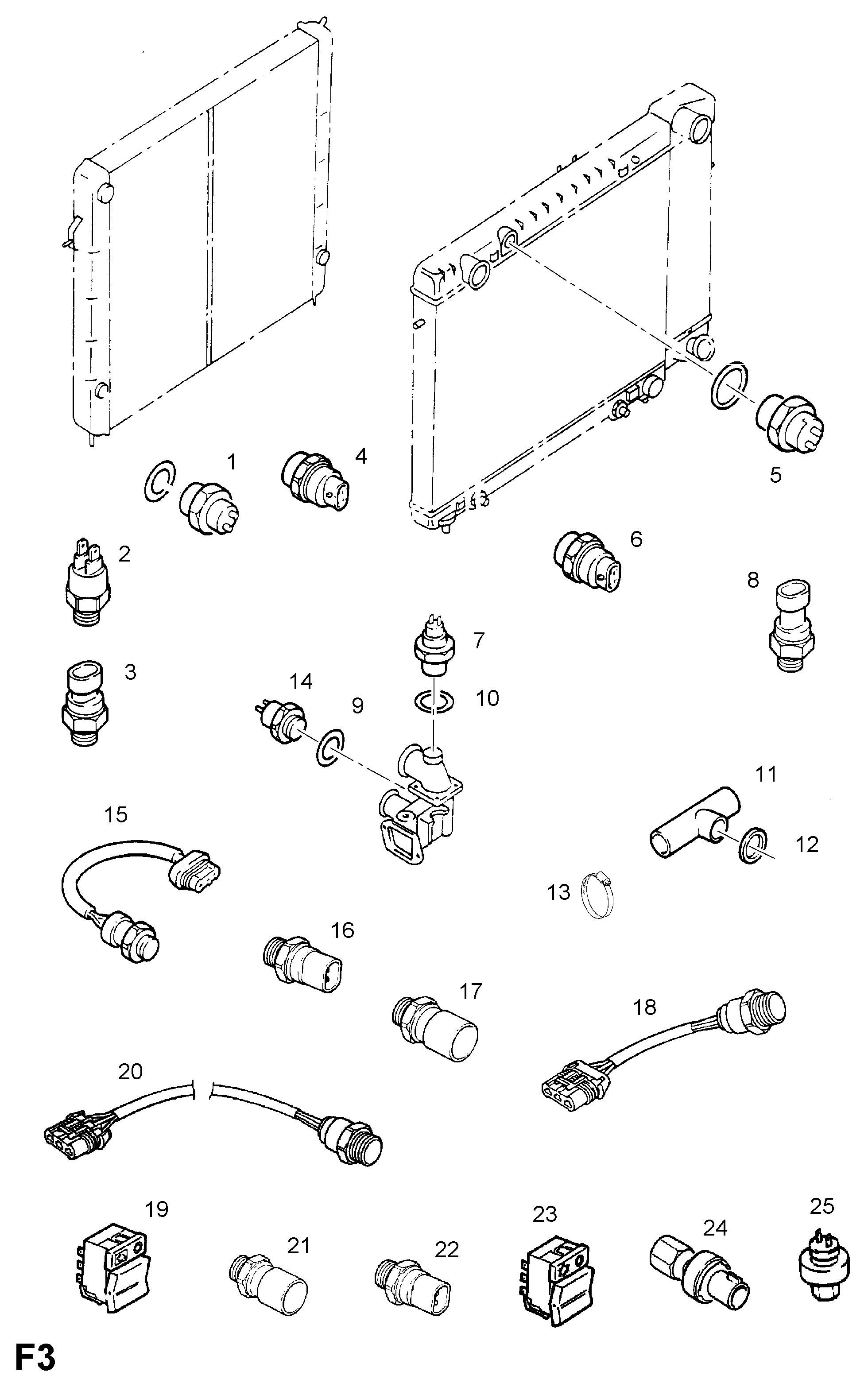 PSA 13 41 002 - Termocontatto, Ventola radiatore www.autoricambi360.it