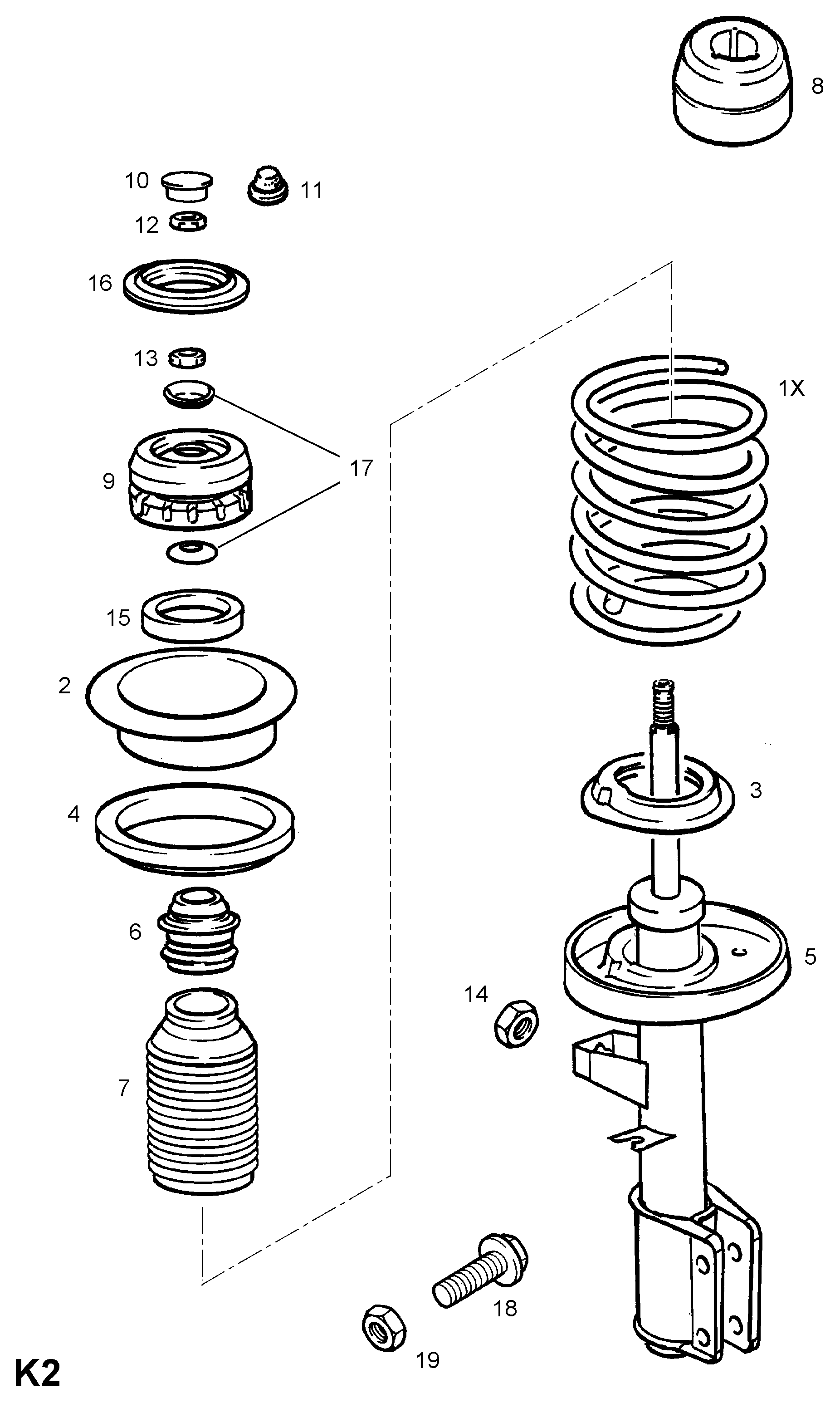 PSA 3 44 442 - Kit parapolvere, Ammortizzatore www.autoricambi360.it