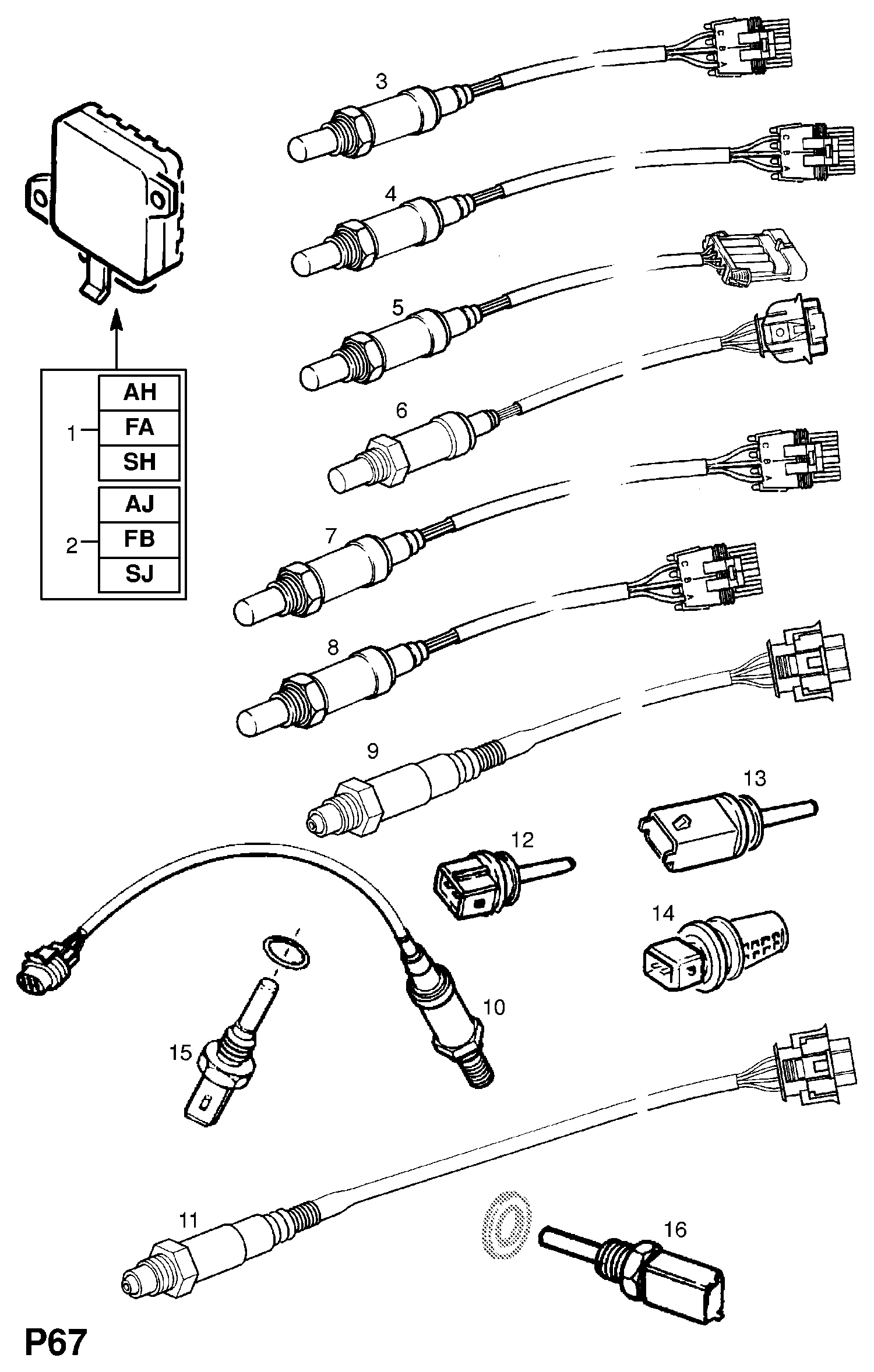 PSA 85 53 85 - Sonda lambda www.autoricambi360.it