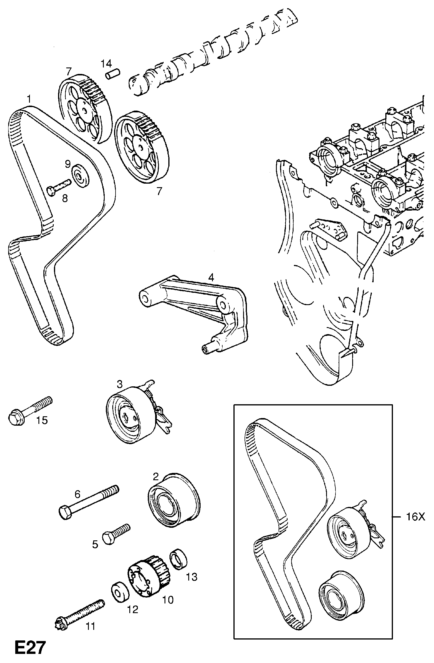 PSA 16 06 192 - Kit cinghie dentate www.autoricambi360.it