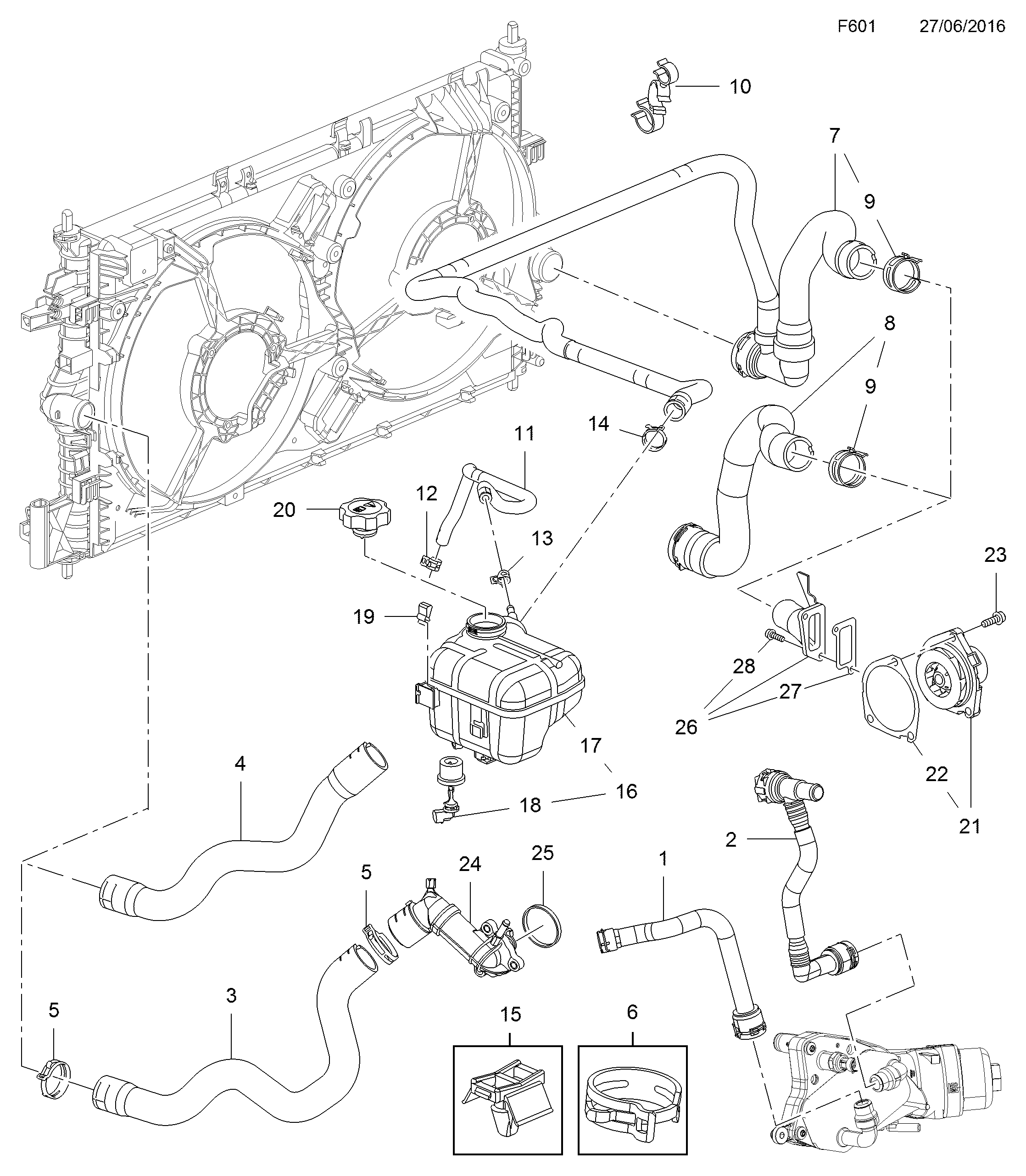 PSA 1304 034 - Serbatoio compensazione, Refrigerante www.autoricambi360.it