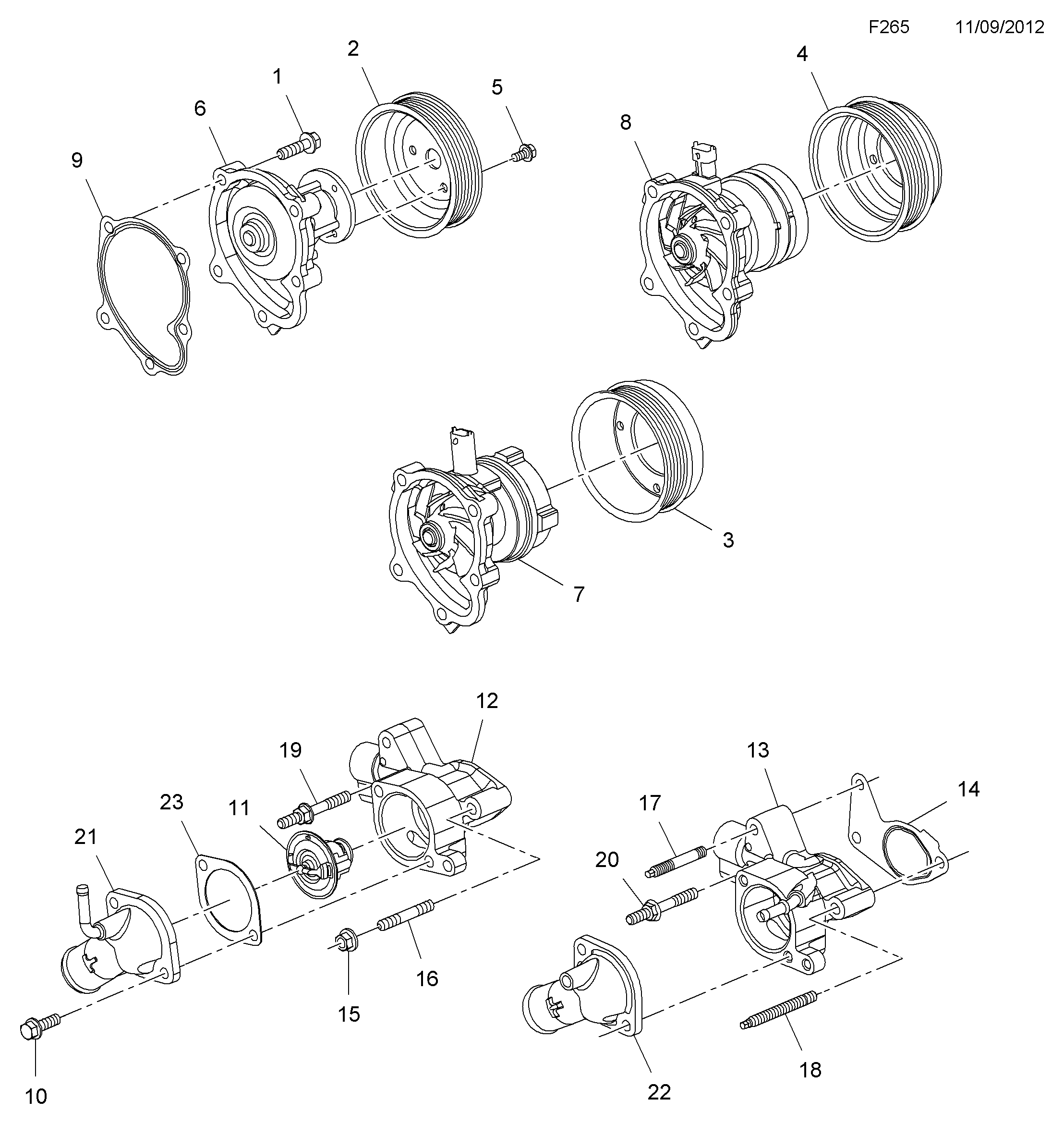 PSA 13 38 276 - Termostato, Refrigerante www.autoricambi360.it