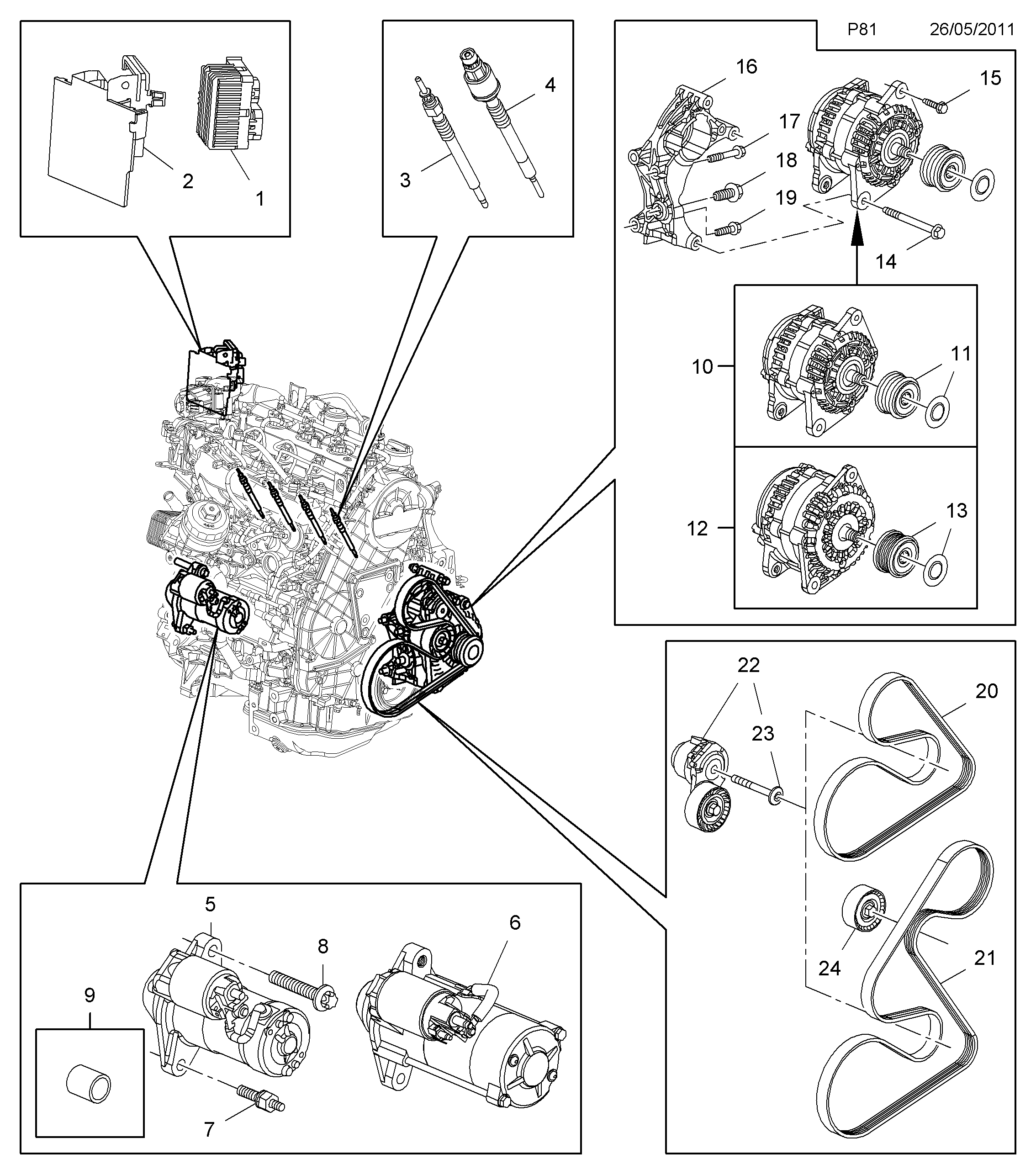 PSA 13 40 004 - Cinghia Poly-V www.autoricambi360.it