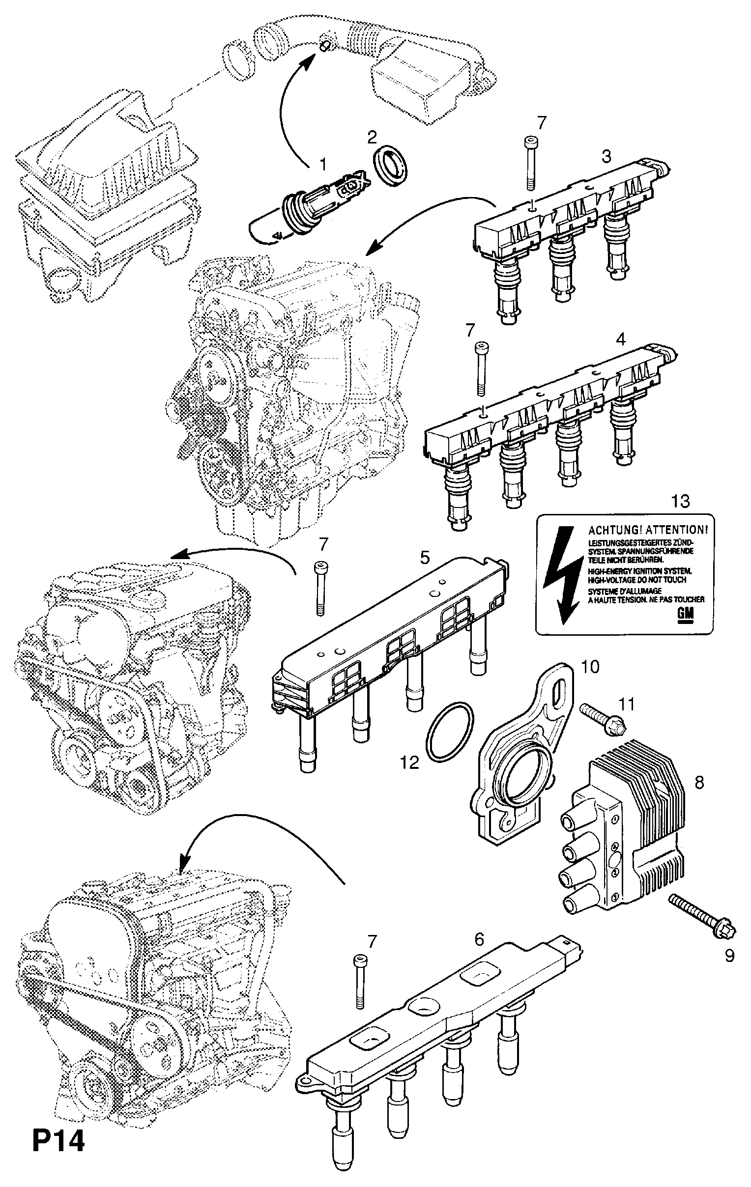 PSA 12 08 307 - Bobina d'accensione www.autoricambi360.it