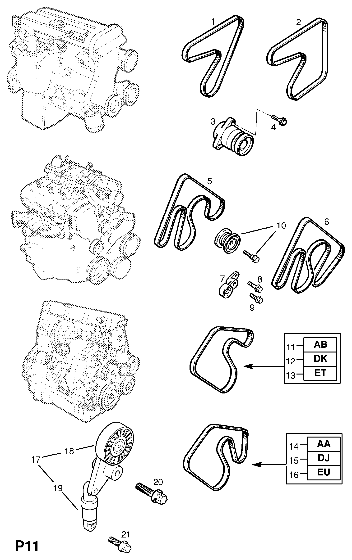 PSA 13 40 663 - Cinghia Poly-V www.autoricambi360.it