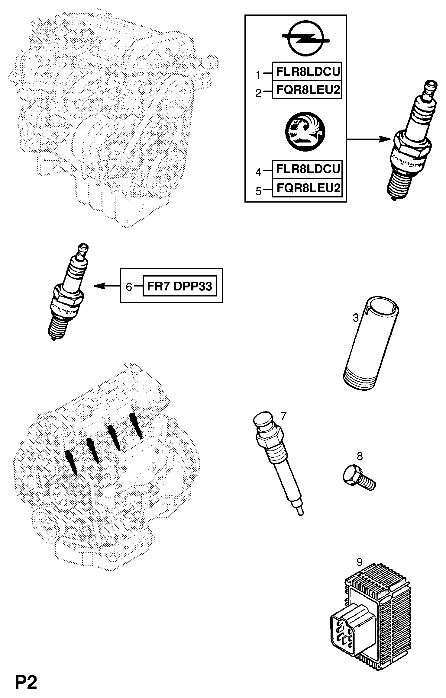 PSA 12 14 000 - Candela accensione www.autoricambi360.it