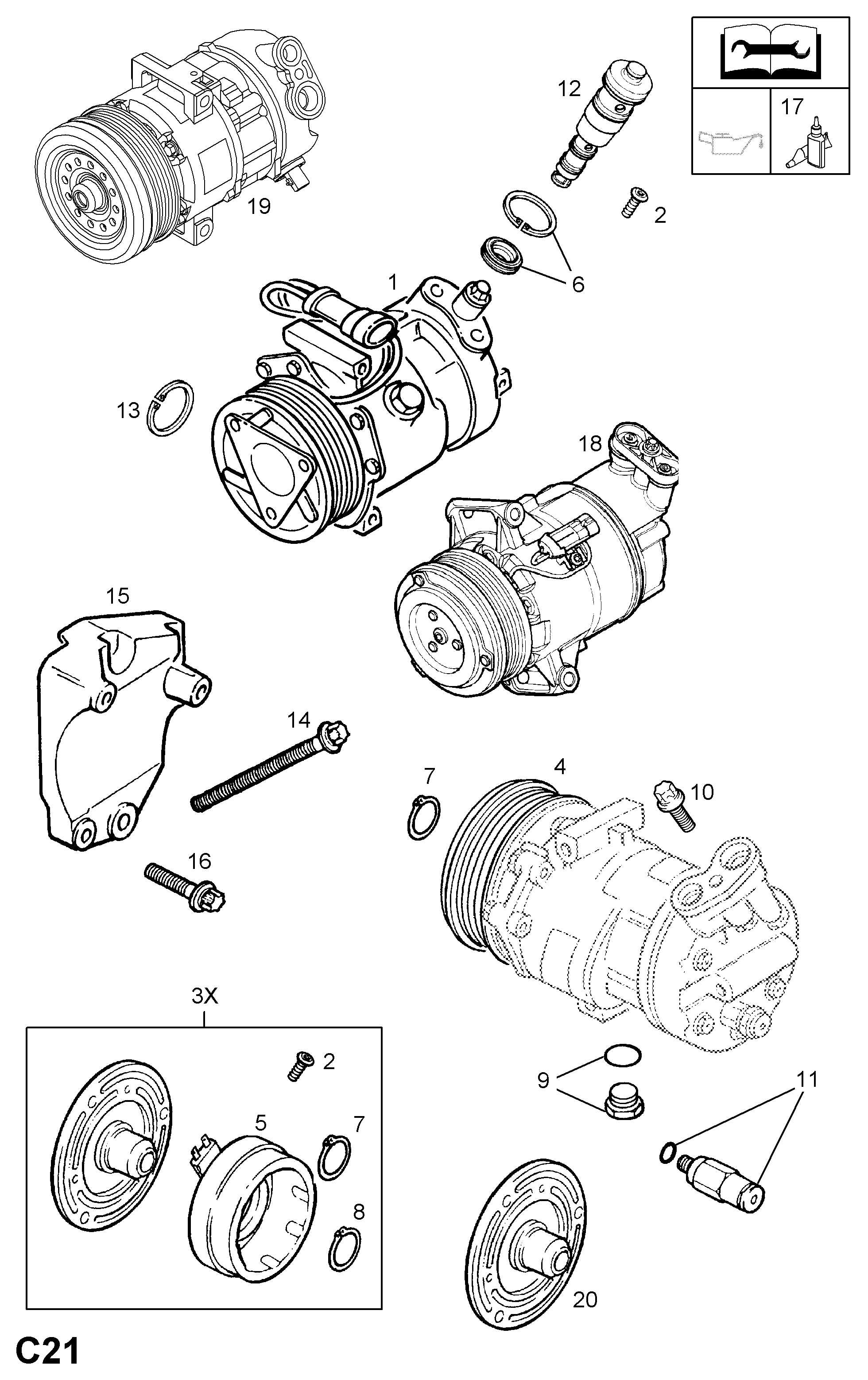 PSA 68 54 024 - Compressore, Climatizzatore www.autoricambi360.it
