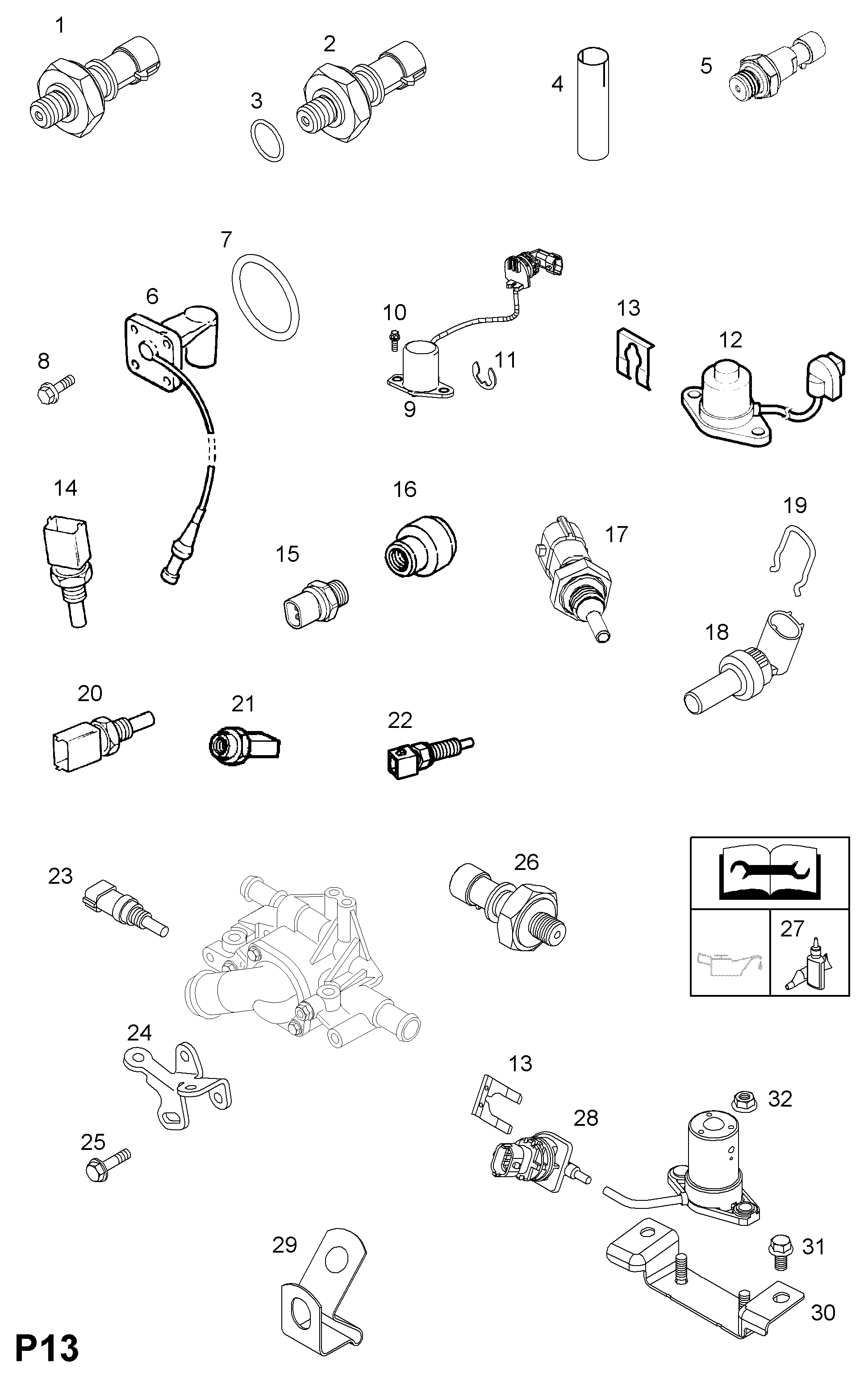 PSA 62 38 266 - Sensore, Temperatura refrigerante www.autoricambi360.it