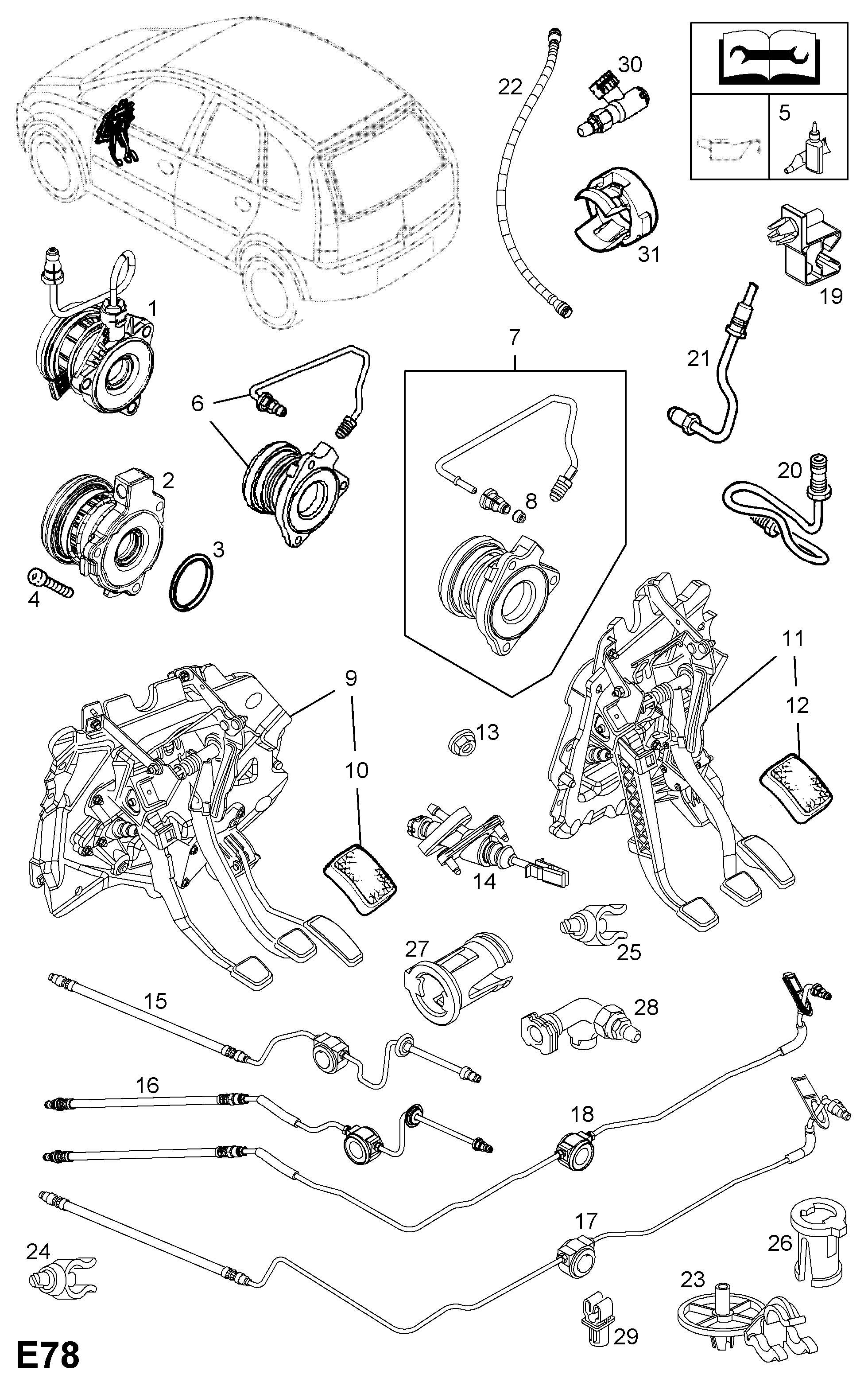 PSA 56 79 333 - Dispositivo disinnesto centrale, Frizione www.autoricambi360.it