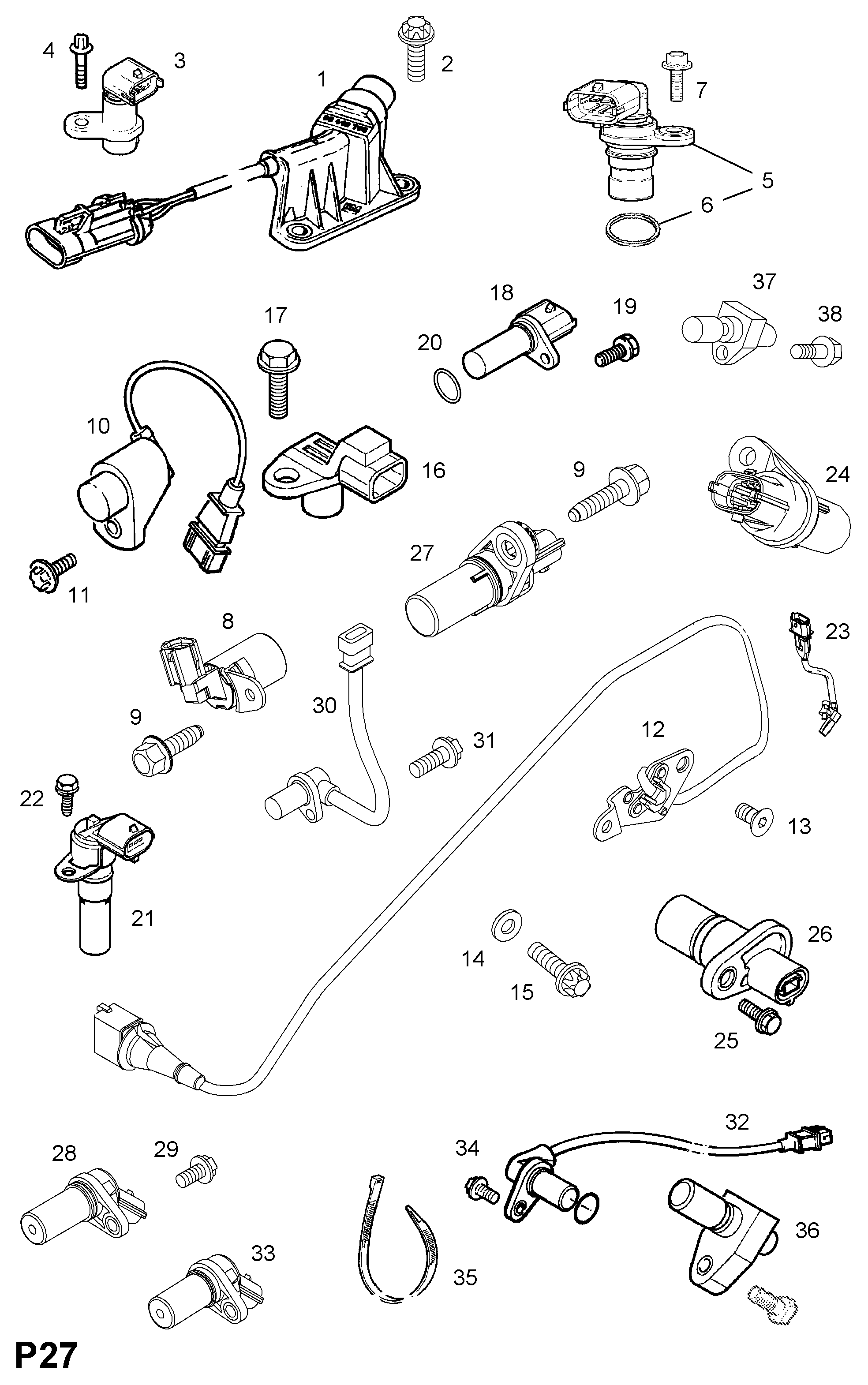 PSA 62 35 666 - Generatore di impulsi, Albero a gomiti www.autoricambi360.it