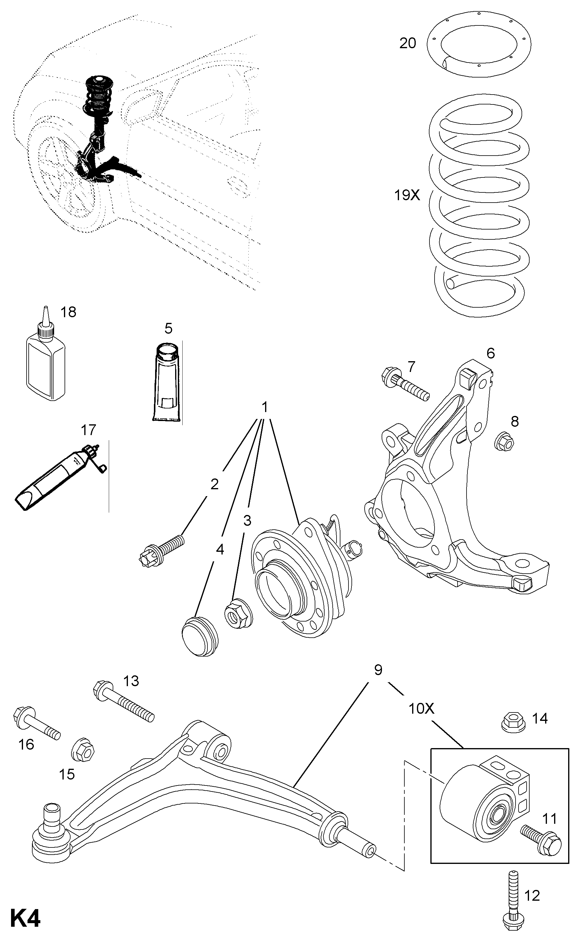 PSA 16 03 143 - Kit cuscinetto ruota www.autoricambi360.it