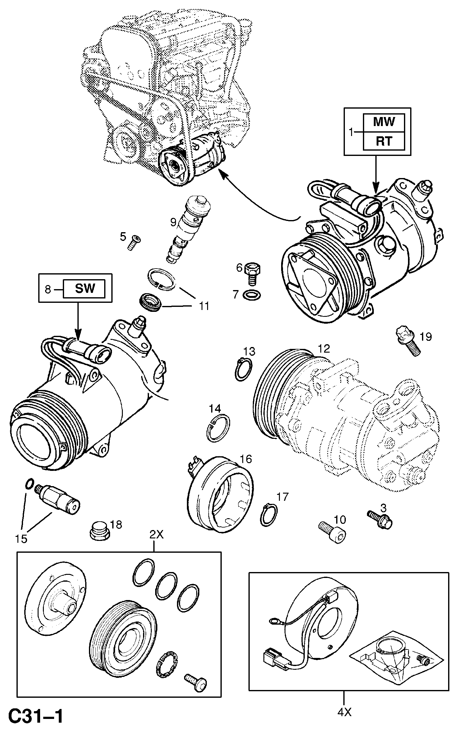 PSA 68 54 010 - Compressore, Climatizzatore www.autoricambi360.it