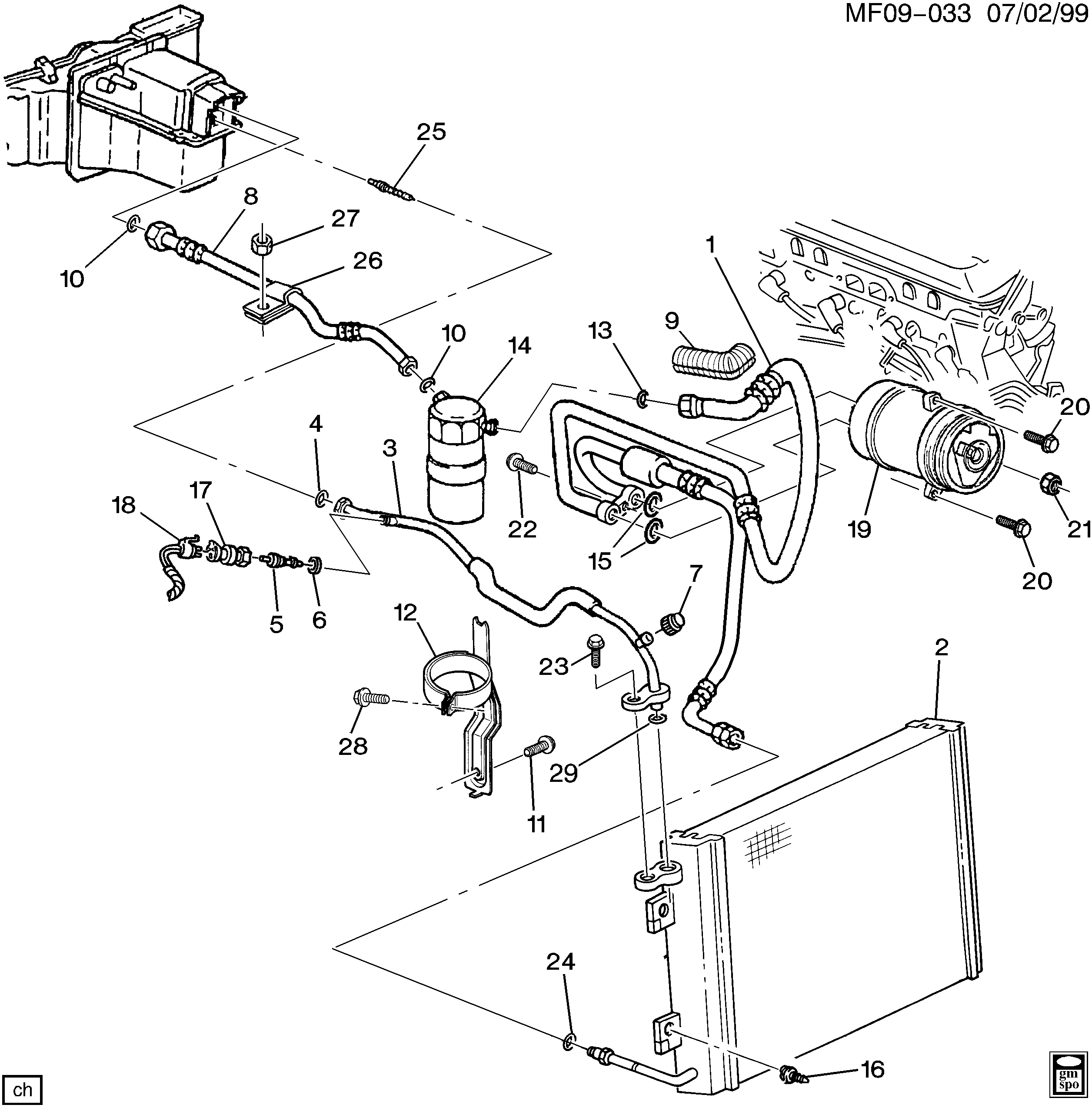 GM 13587697 - Interruttore a pressione, Climatizzatore www.autoricambi360.it