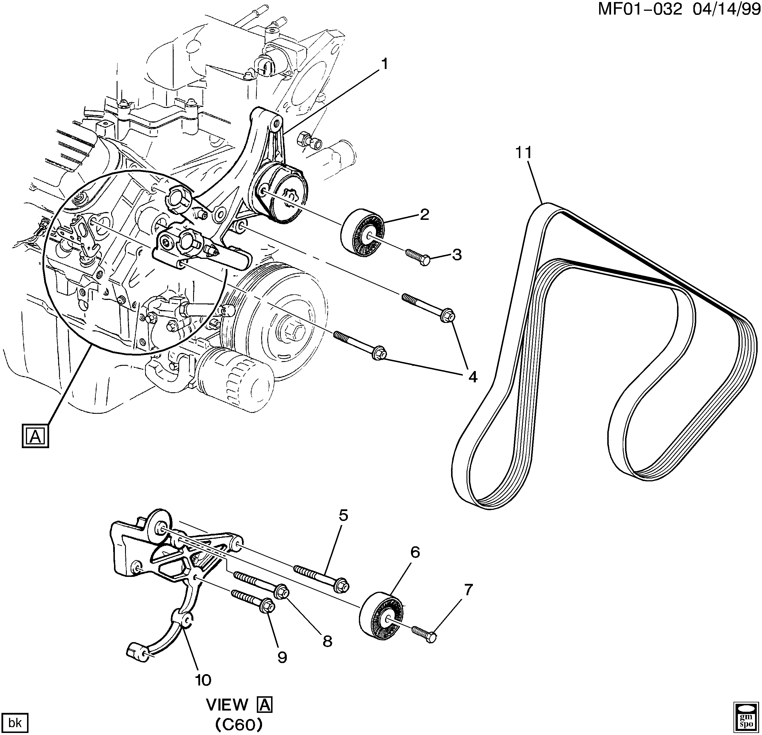 GM 24506756 - Galoppino / Guidacinghia, Cinghia Poly-V www.autoricambi360.it