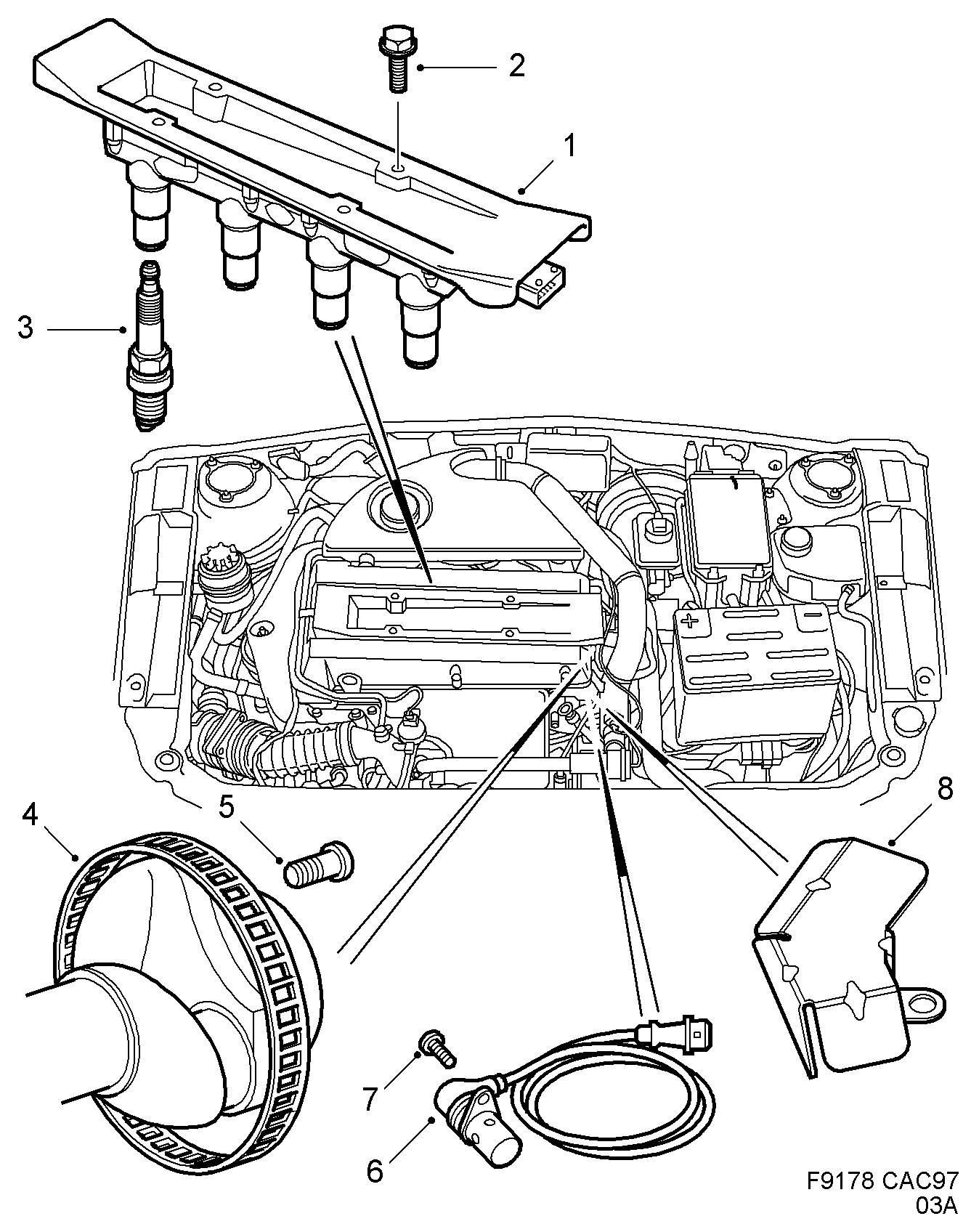 PSA 30 520 467 - Candela accensione www.autoricambi360.it