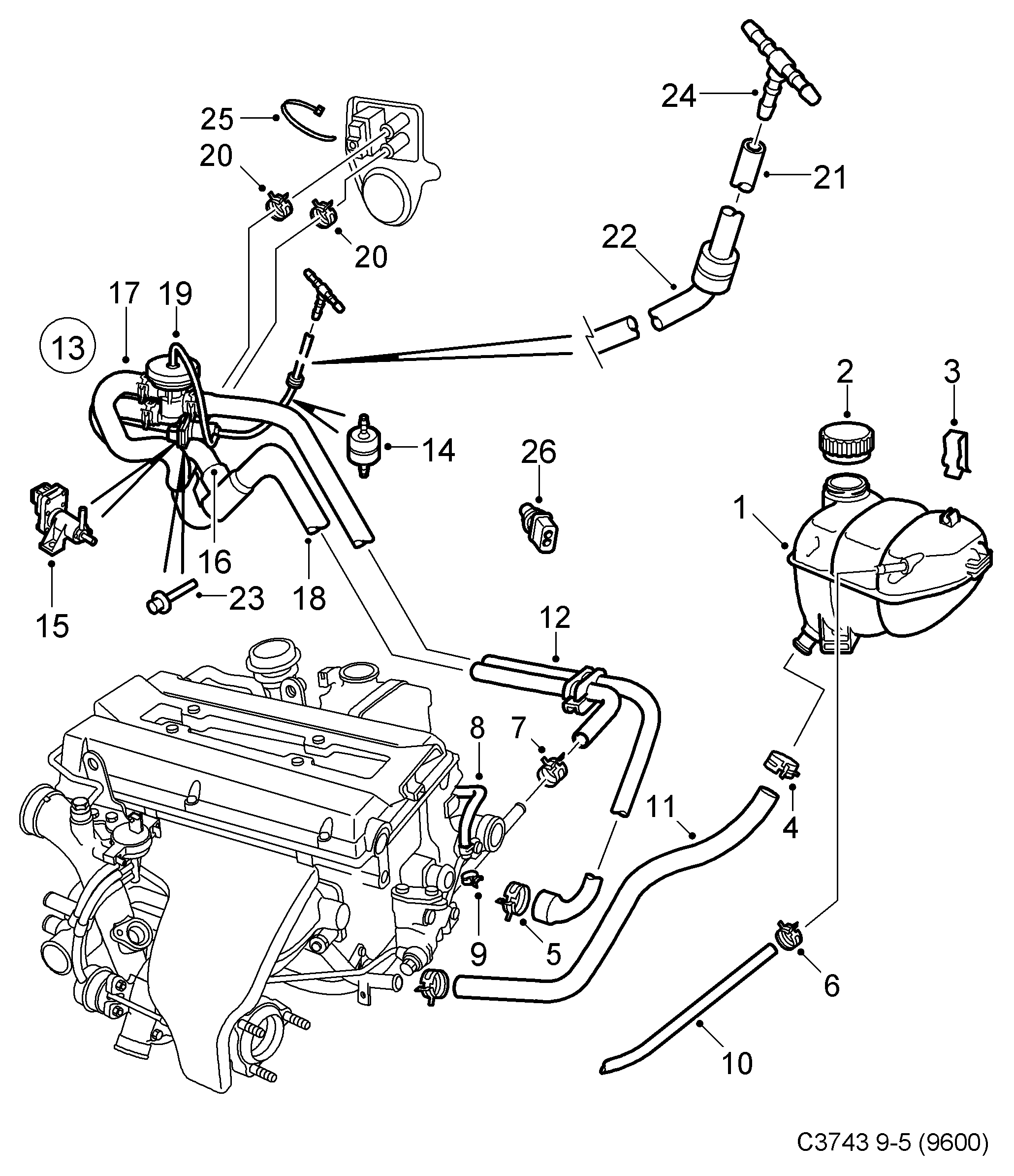 PSA 90467473 - Serbatoio compensazione, Refrigerante www.autoricambi360.it