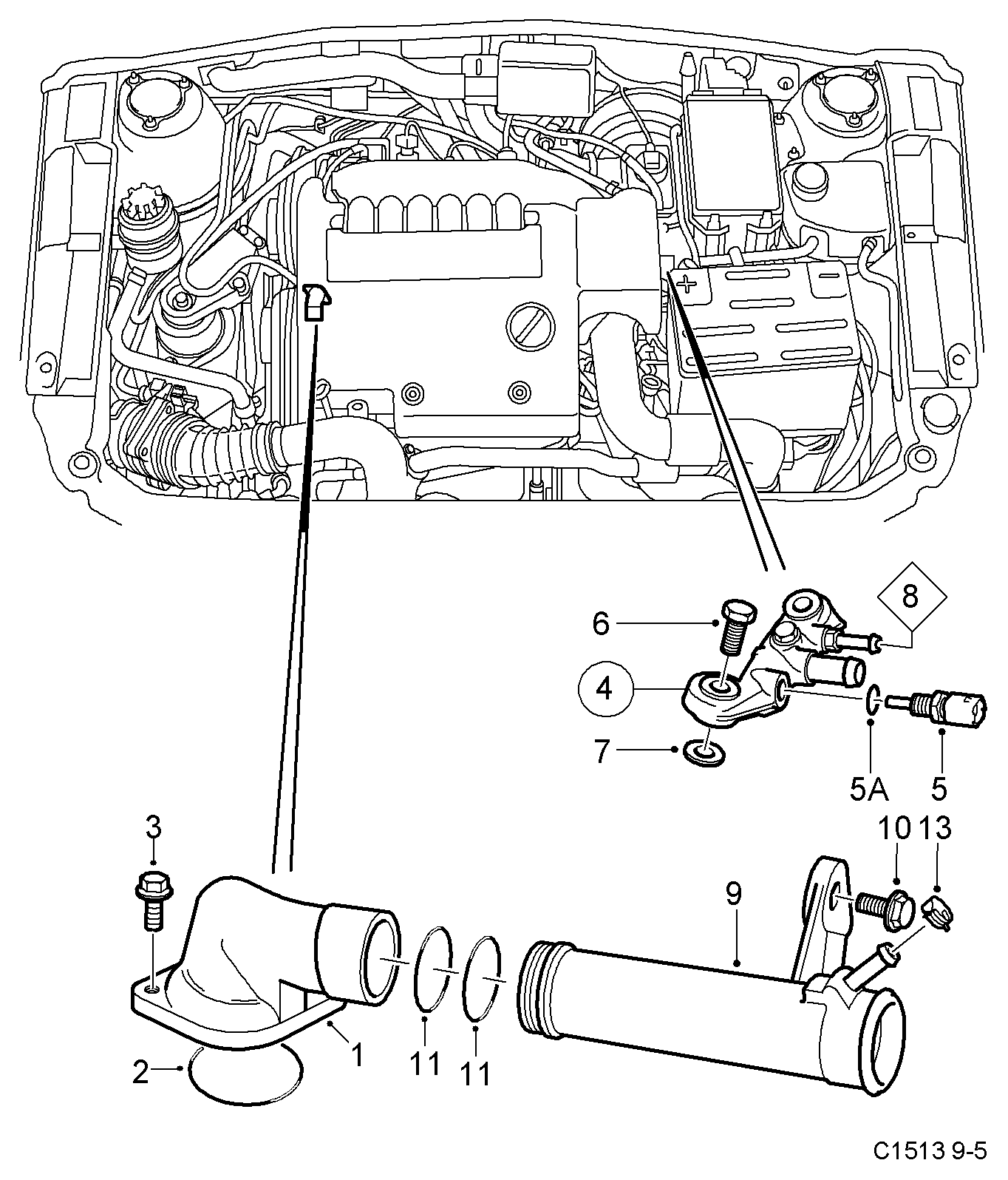 PSA 47 73 586 - Sensore, Temperatura refrigerante www.autoricambi360.it