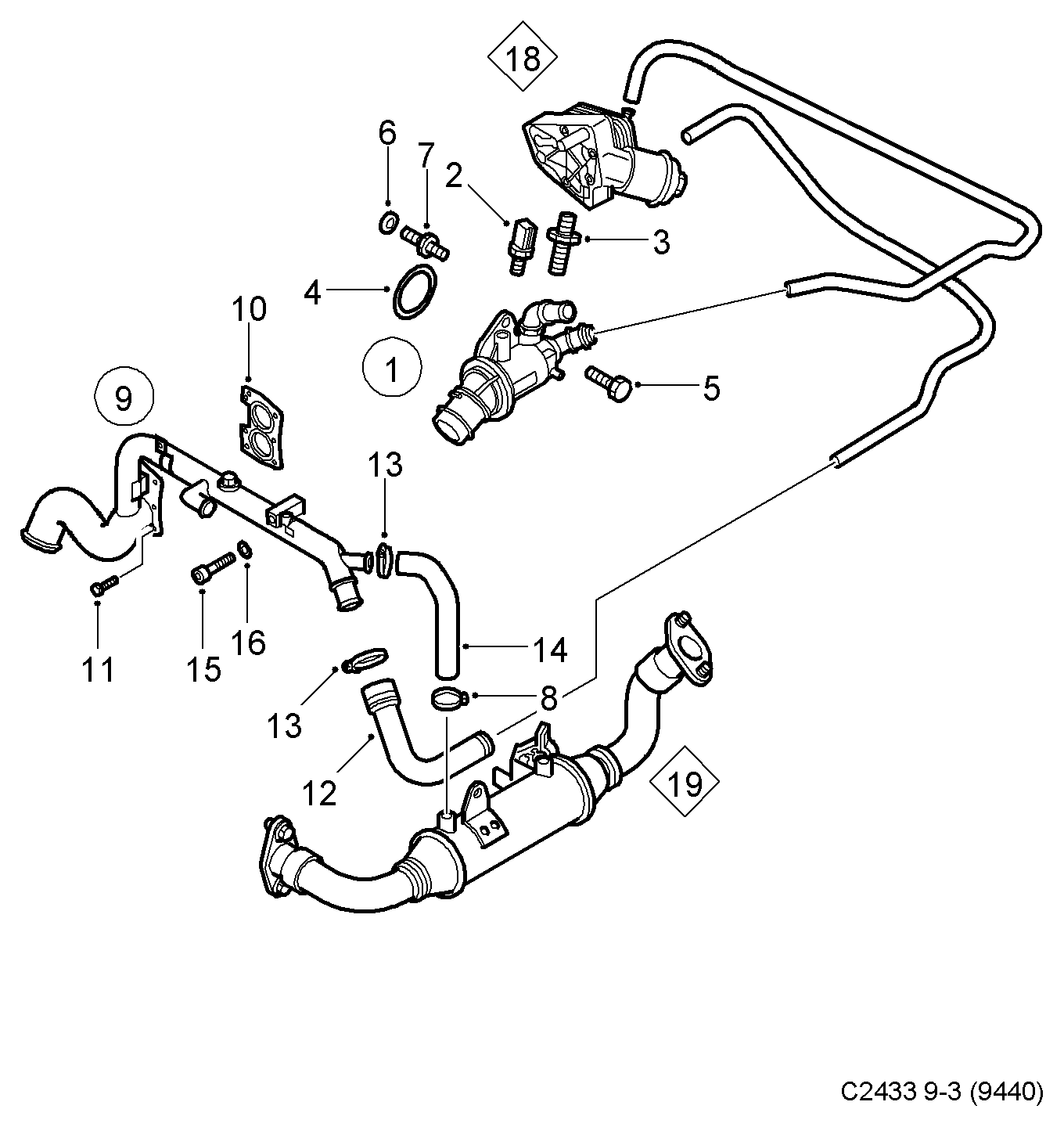 FCA 551 9320 3 - Sensore, Temperatura refrigerante www.autoricambi360.it