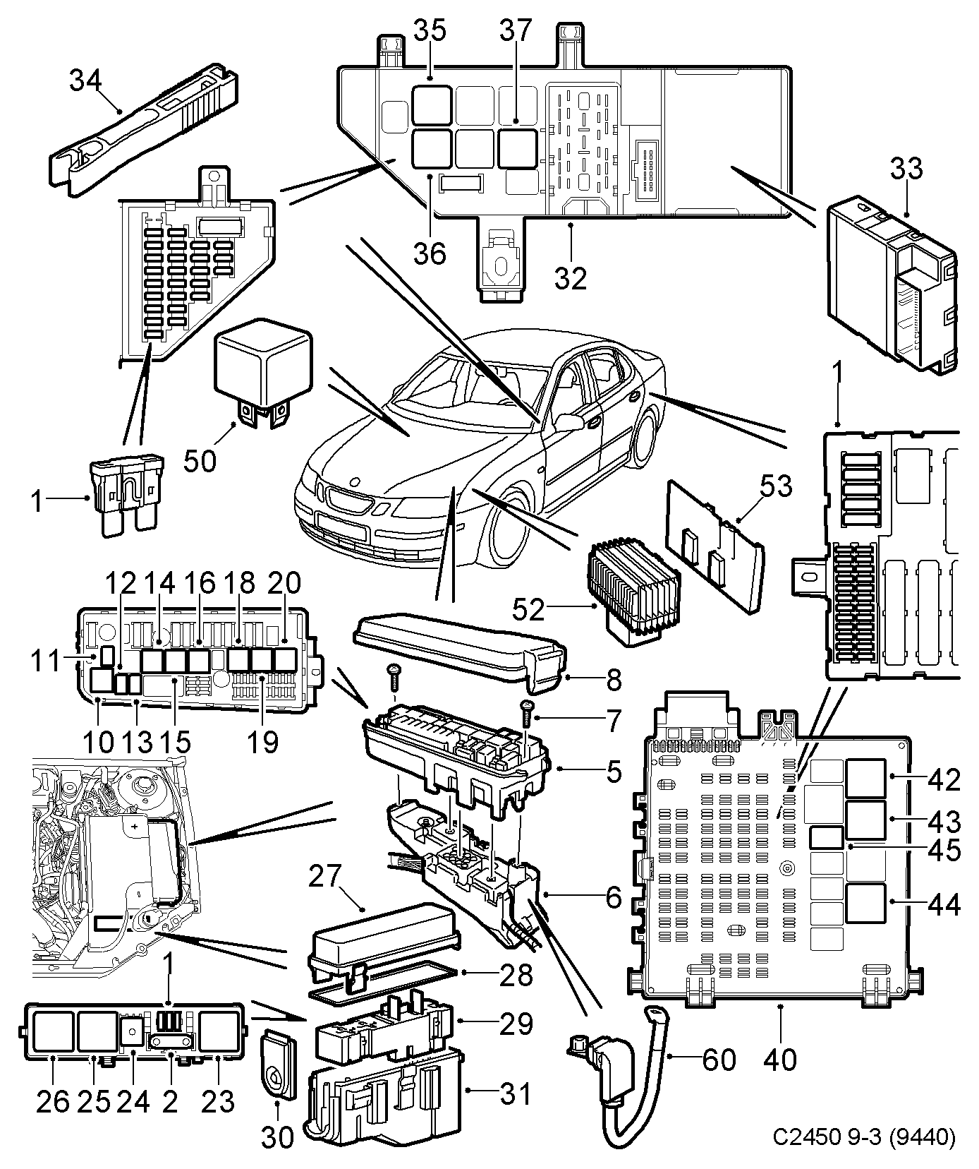 PSA 24435922 - Relè, Ventola radiatore www.autoricambi360.it