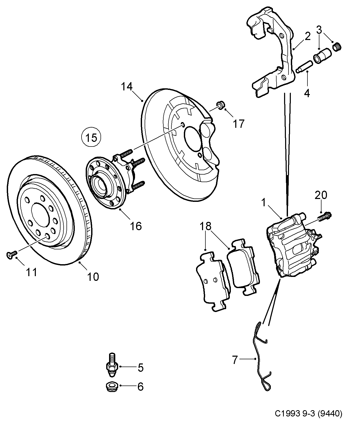 GM 93183140 - Kit pastiglie freno, Freno a disco www.autoricambi360.it