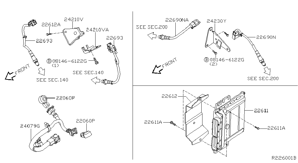 FCA 226A07S001 - Sonda lambda www.autoricambi360.it