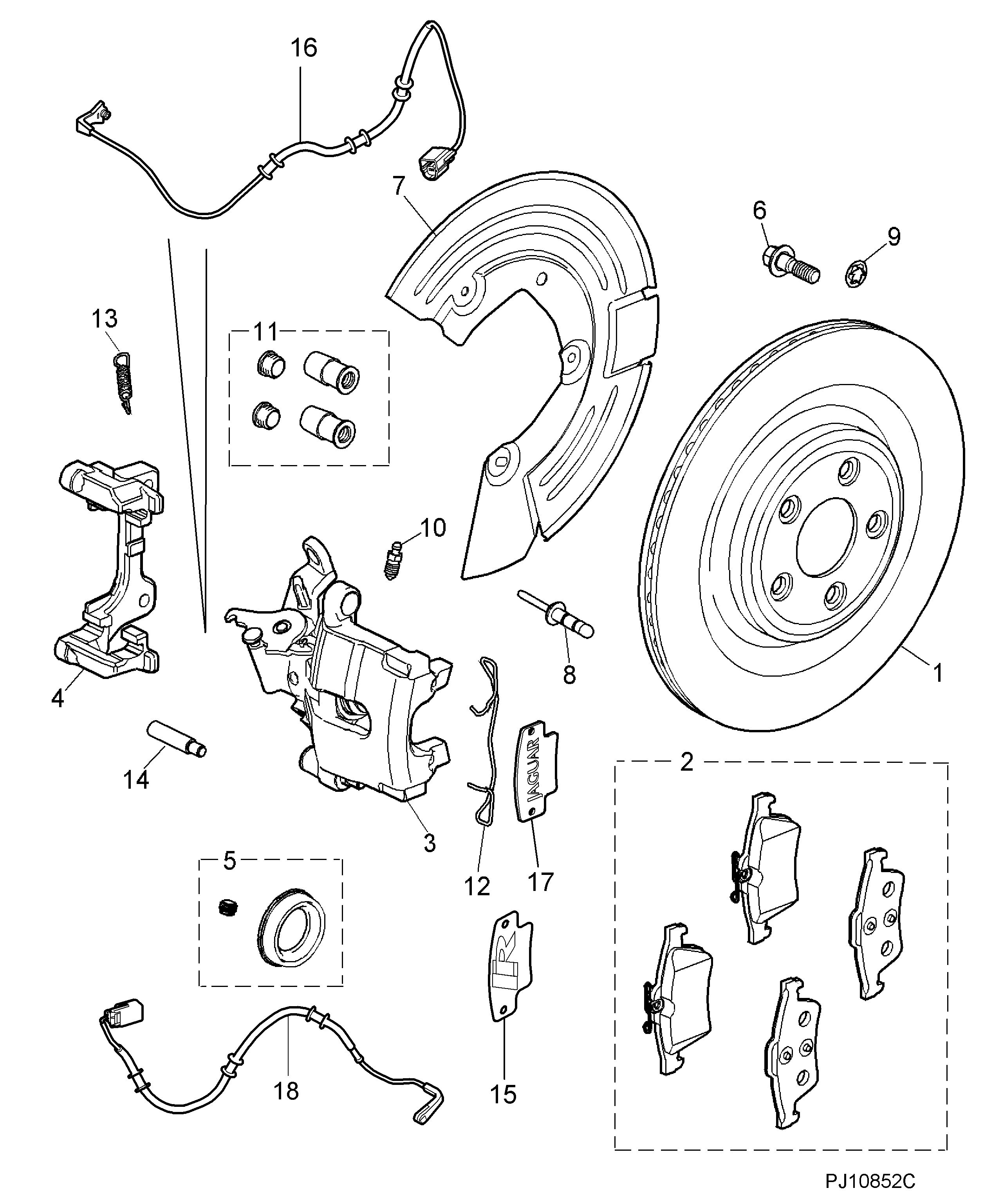 PSA C2P17595 - Kit pastiglie freno, Freno a disco www.autoricambi360.it
