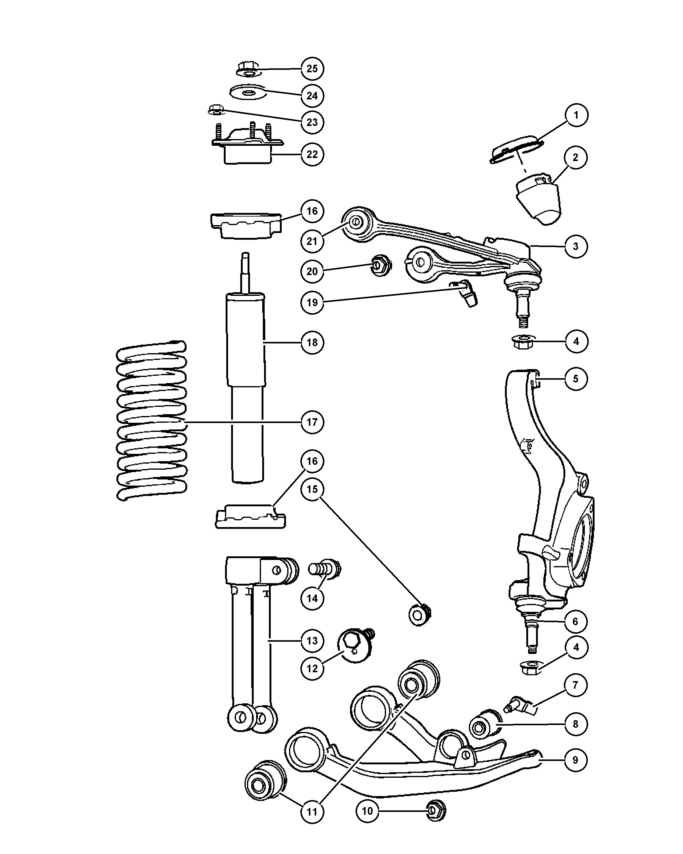 FCA 52088 636AF - Braccio oscillante, Sospensione ruota www.autoricambi360.it