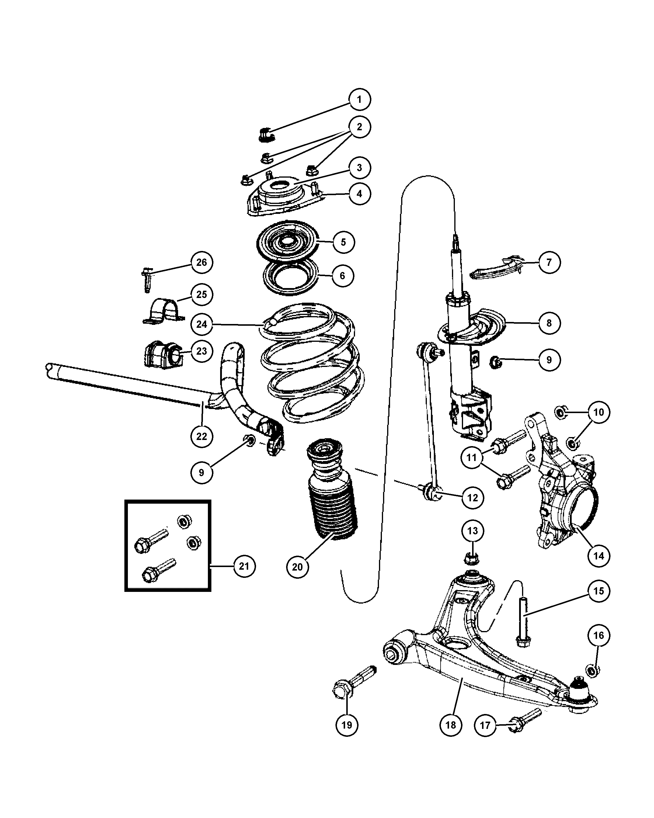 FCA 5085 458AA - Cuscinetto volvente, Supporto ammortizz. a molla www.autoricambi360.it
