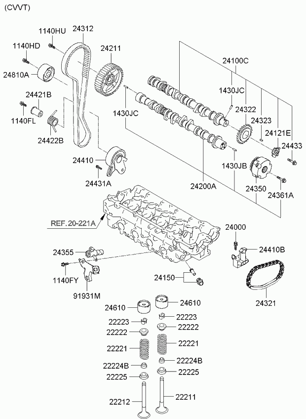 FCA 24410-26000 - Rullo tenditore, Cinghia dentata www.autoricambi360.it