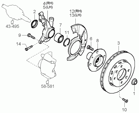 FORD 0K9A2-33061A - Kit cuscinetto ruota www.autoricambi360.it