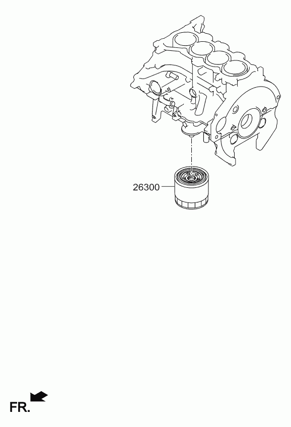 FCA 26300-35504 - Filtro olio www.autoricambi360.it