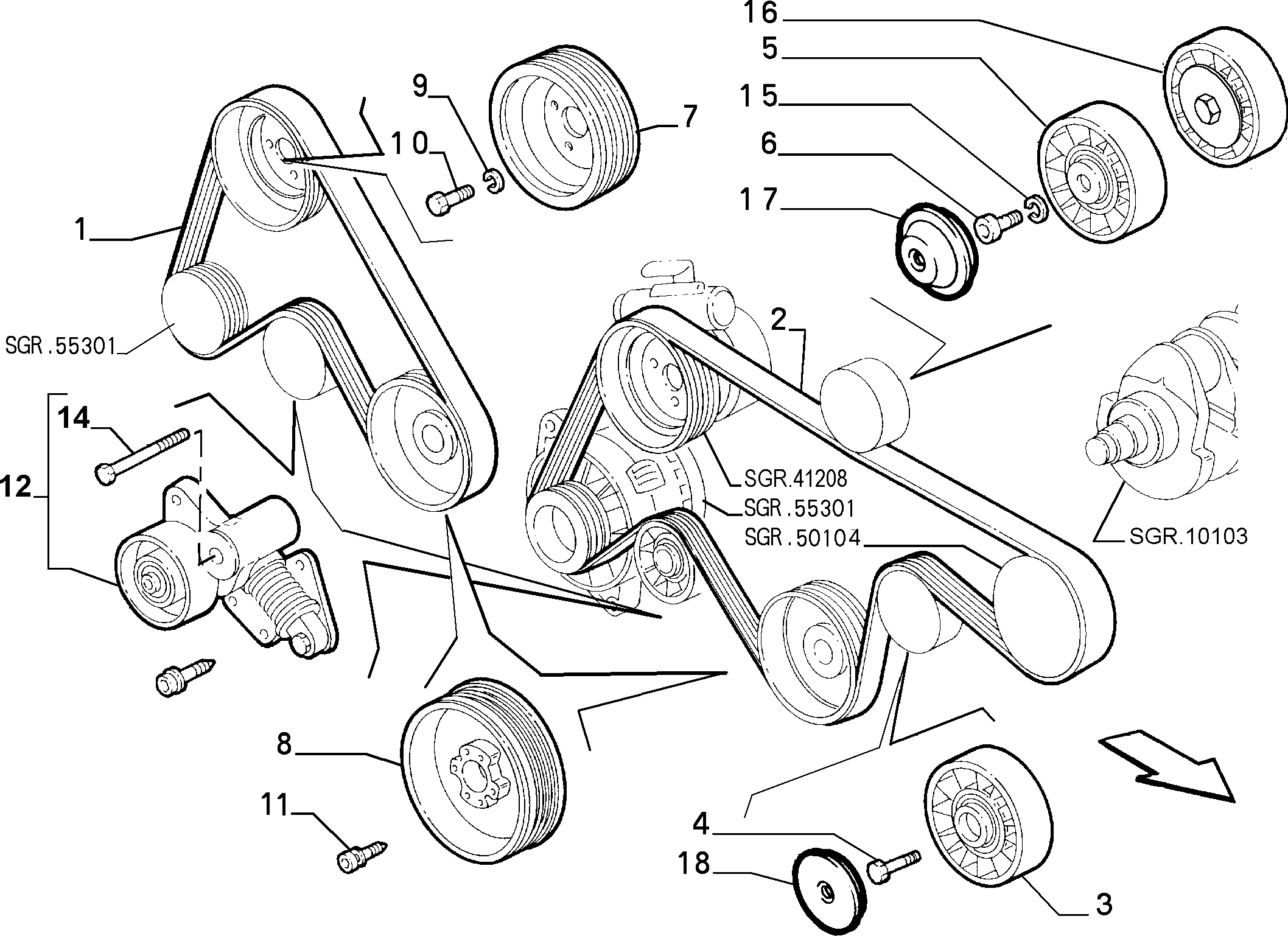 FCA 71753867 - Cinghia Poly-V www.autoricambi360.it