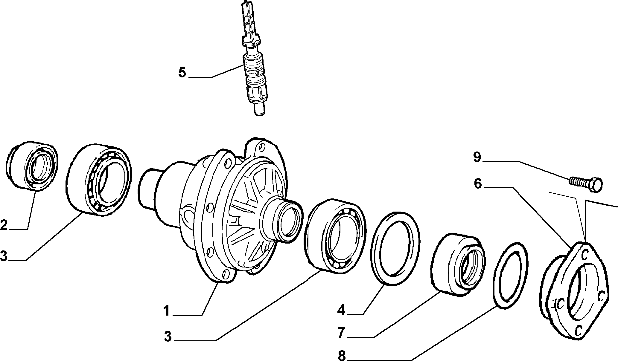 FCA 7655061 - Kit cuscinetto ruota www.autoricambi360.it